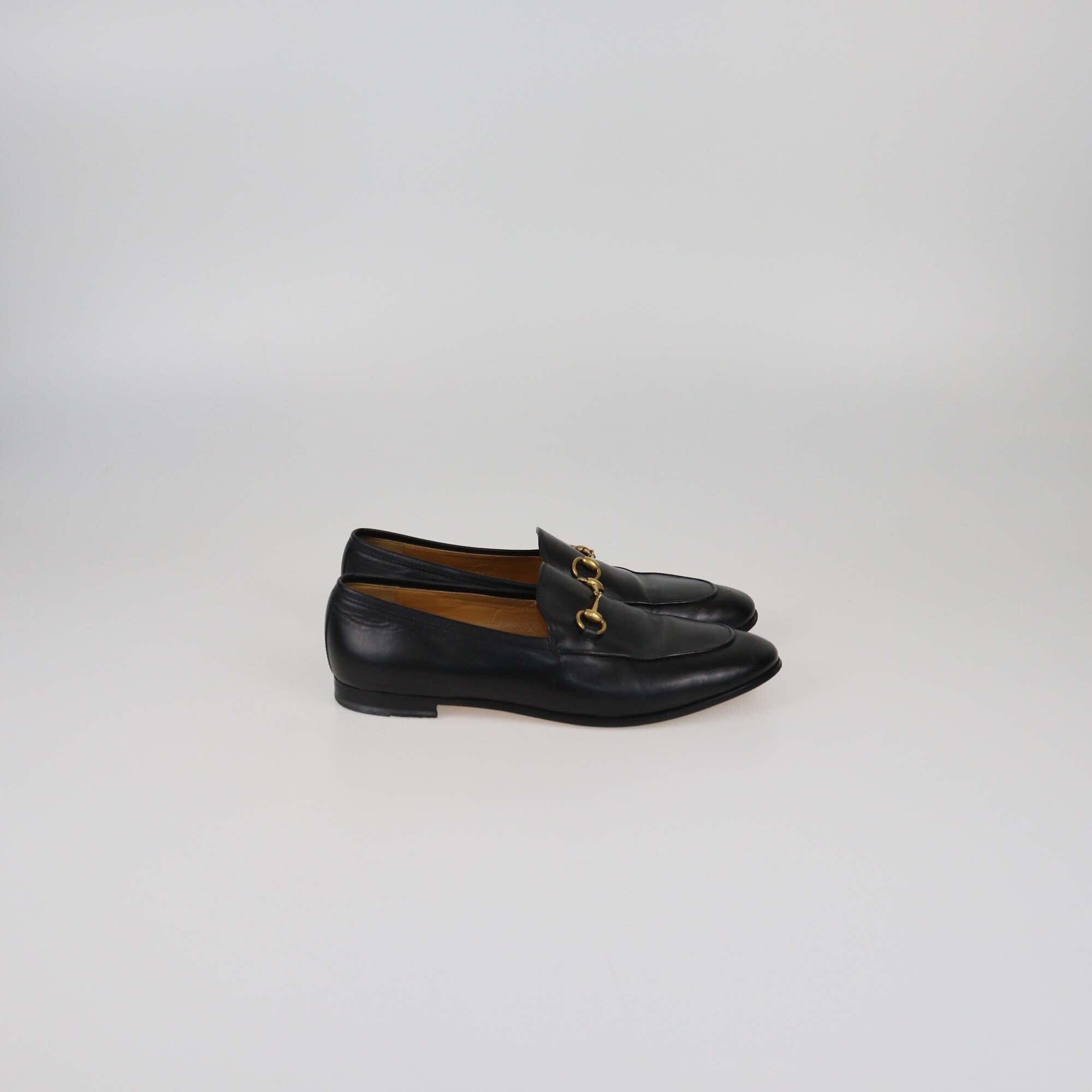 Gucci Black Jordaan Loafers Womens Gucci