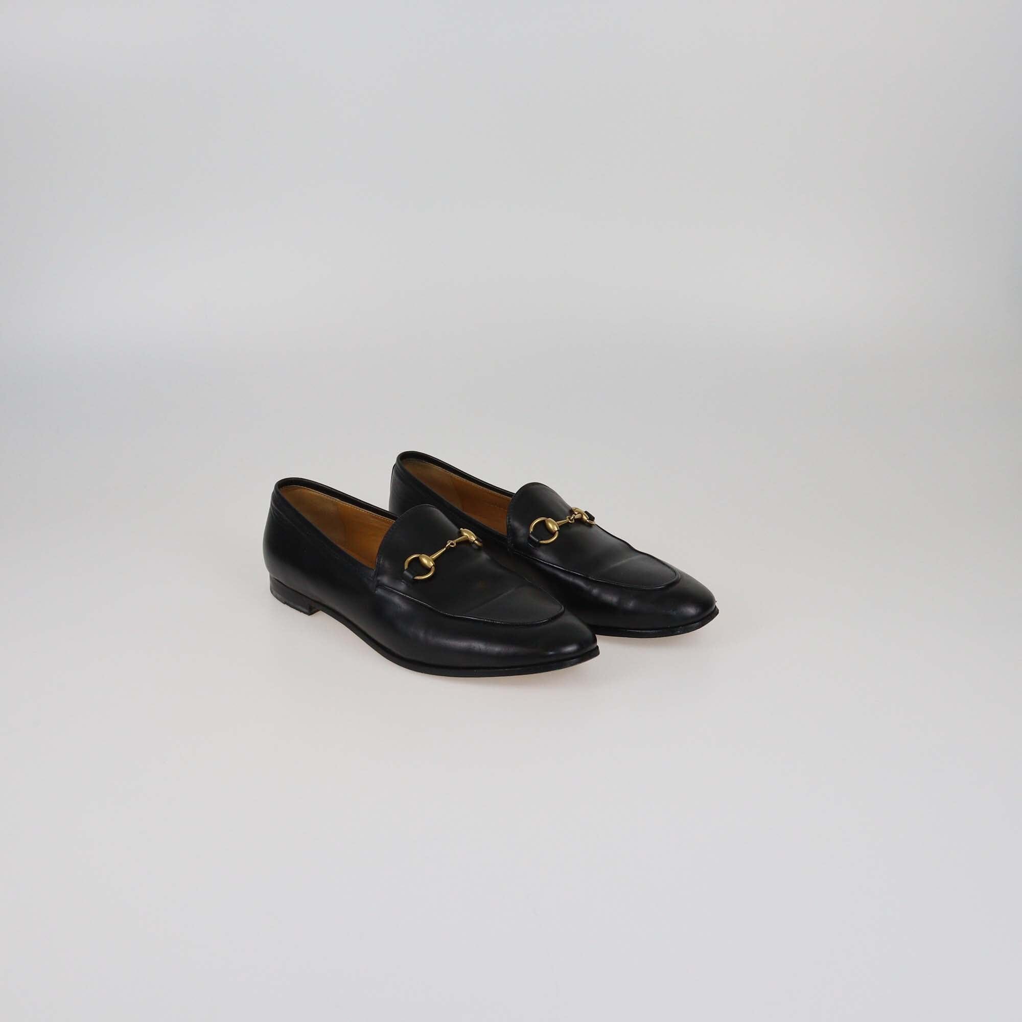 Gucci Black Jordaan Loafers Womens Gucci