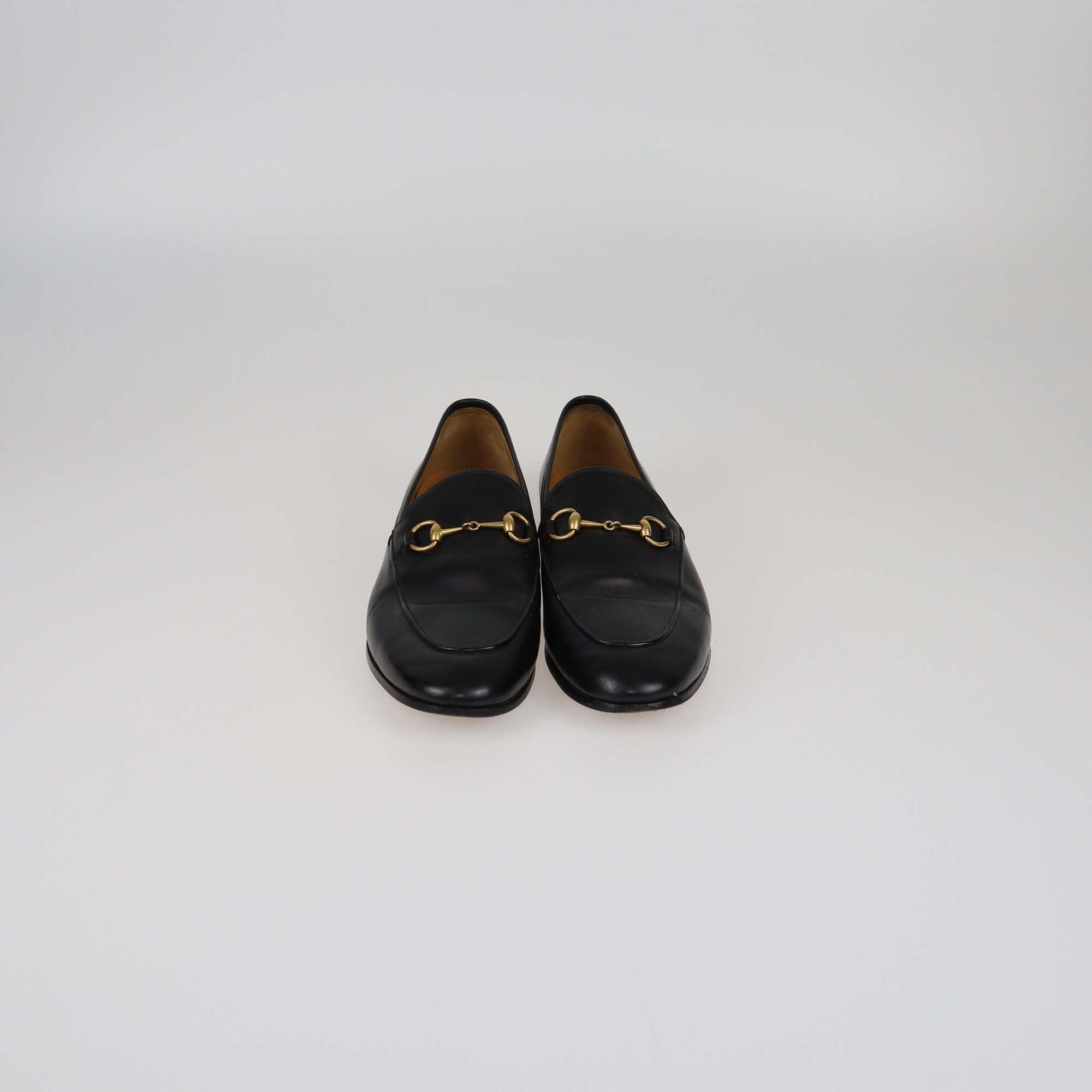 Gucci Black Jordaan Loafers Womens Gucci