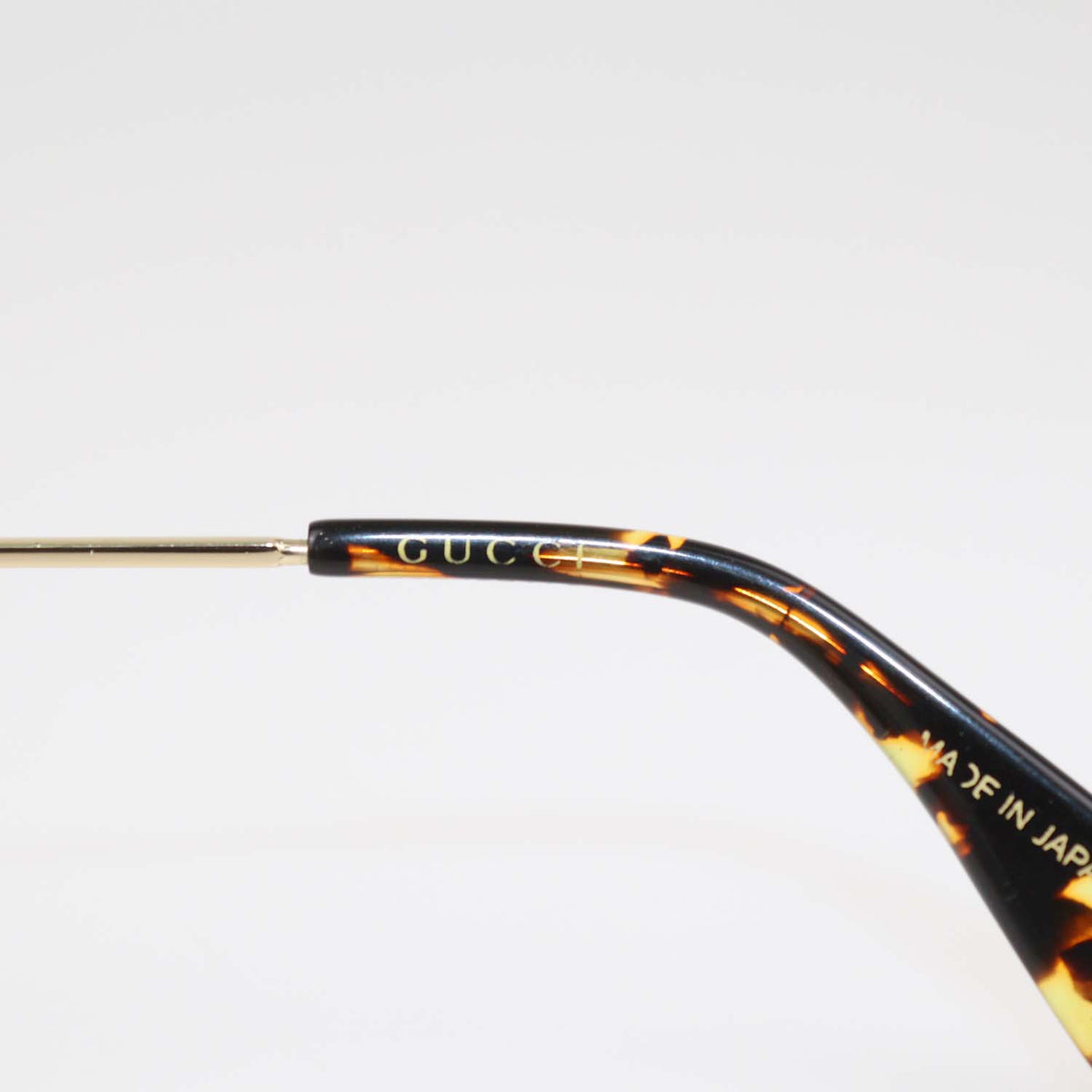 Gucci Gold,Black Gradient Oversized Sunglasses