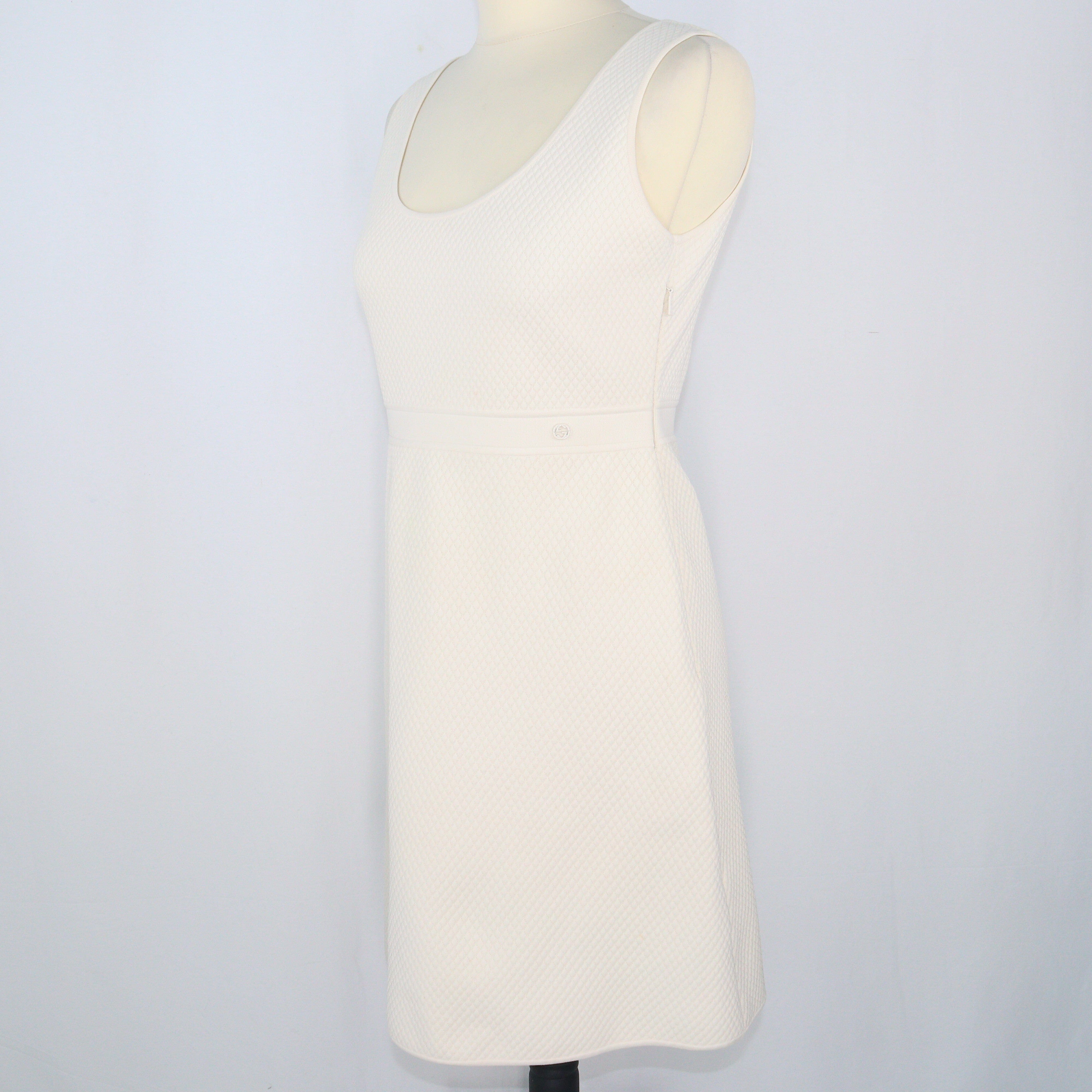 Cream Sleeveless Midi Dress Clothing Gucci 