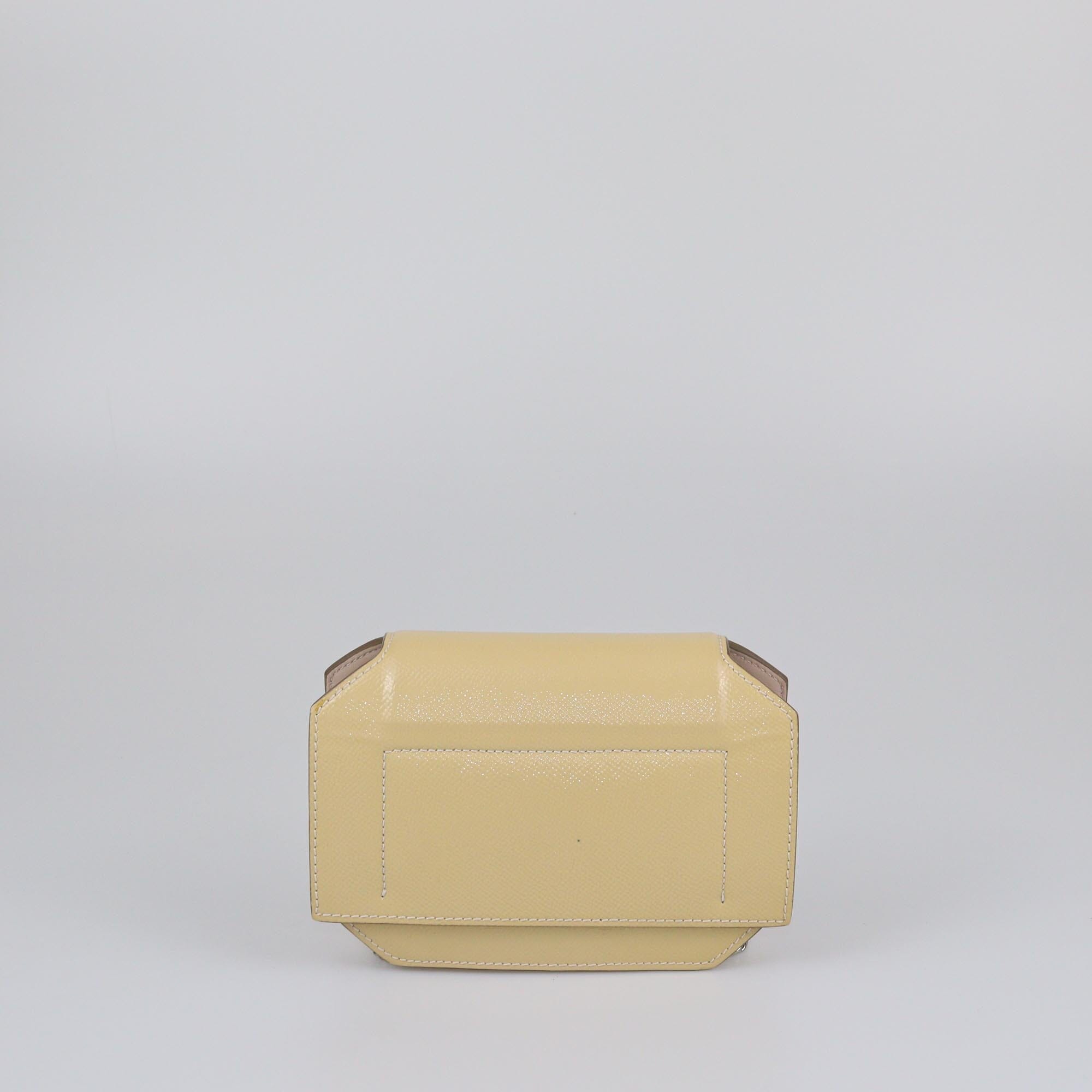 Givenchy Cream Patent Bow Cut Chain Wallet Womens Givenchy