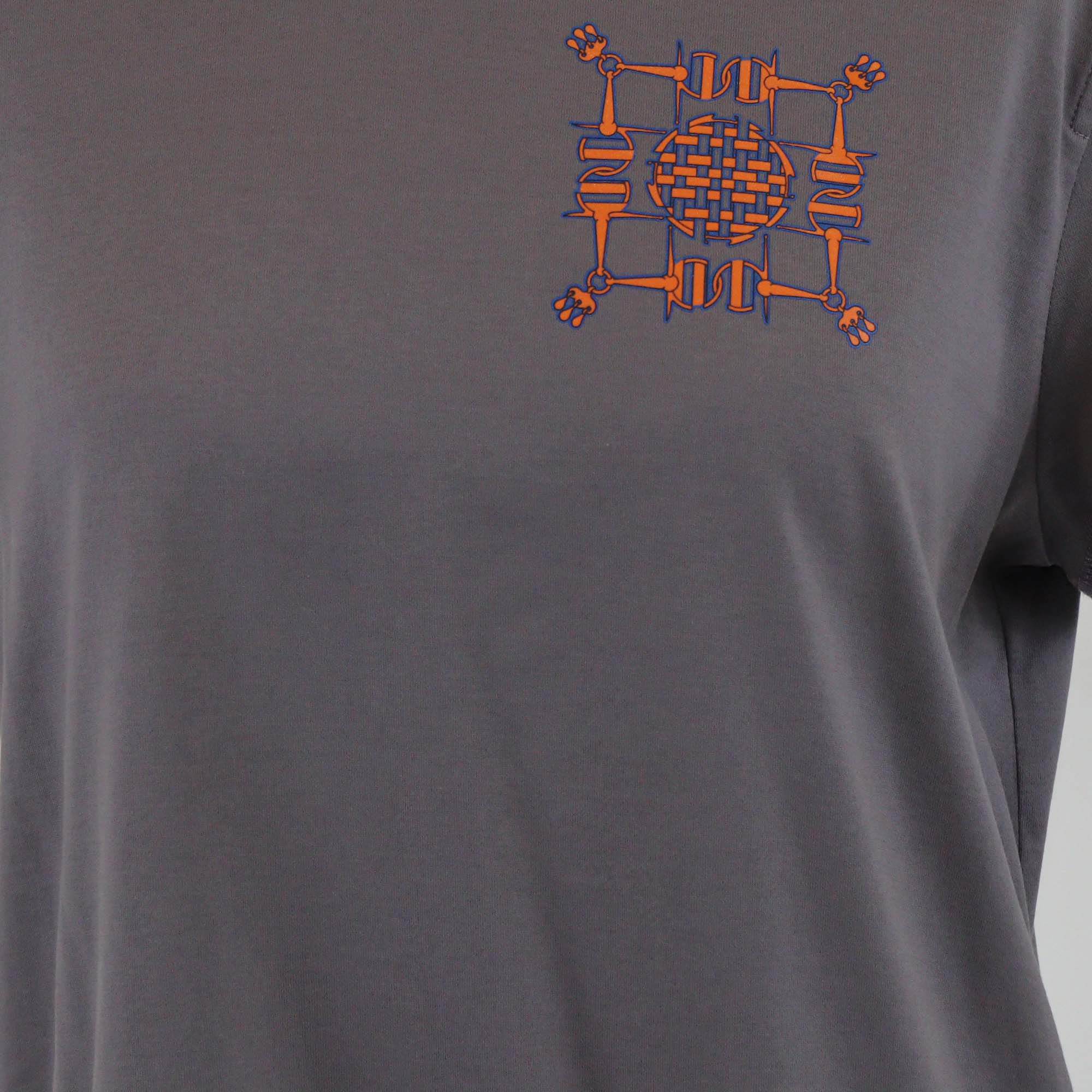 Hermes Gris Pierre Cotton Mors Mini T-Shirt