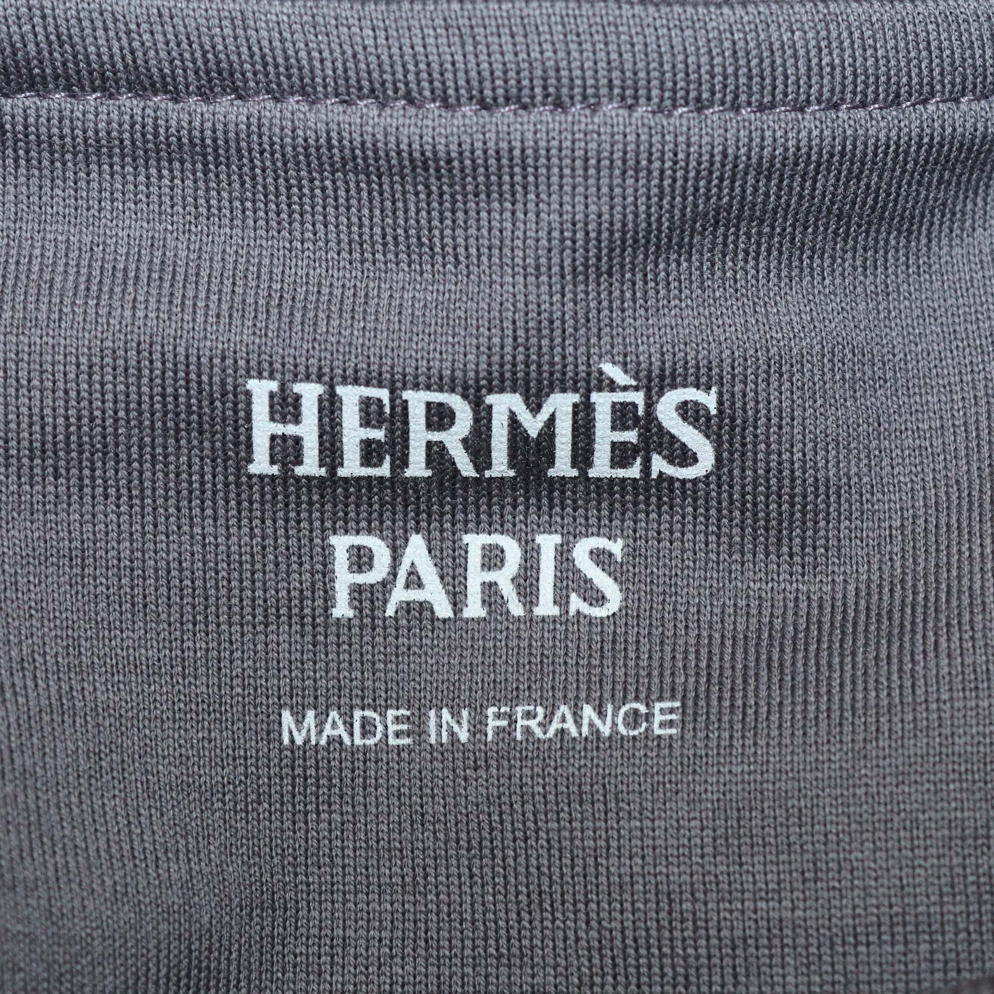 Hermes Gris Pierre Cotton Mors Mini T-Shirt