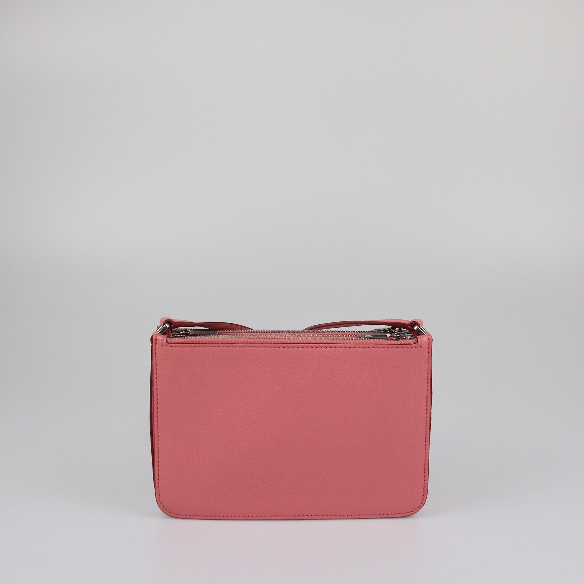 Burberry Dark Pink Triple Zip Penhurst Crossbody Bag Womens Burberry