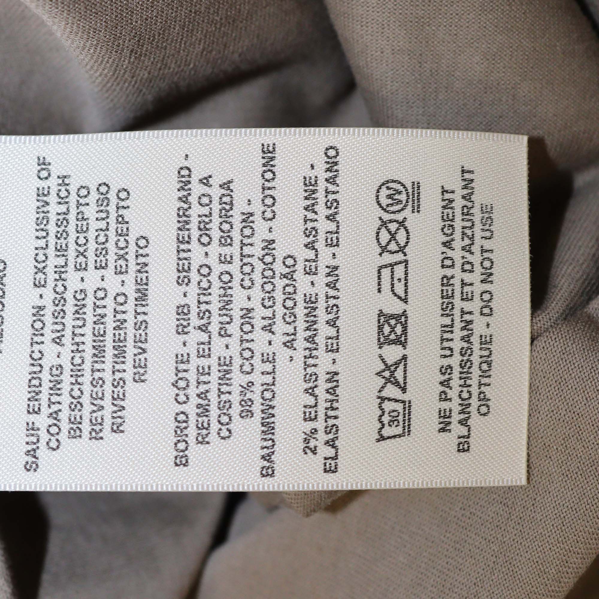 Hermes Gris Etoupe Cotton Effet Kaleidoscope T-Shirt Dress