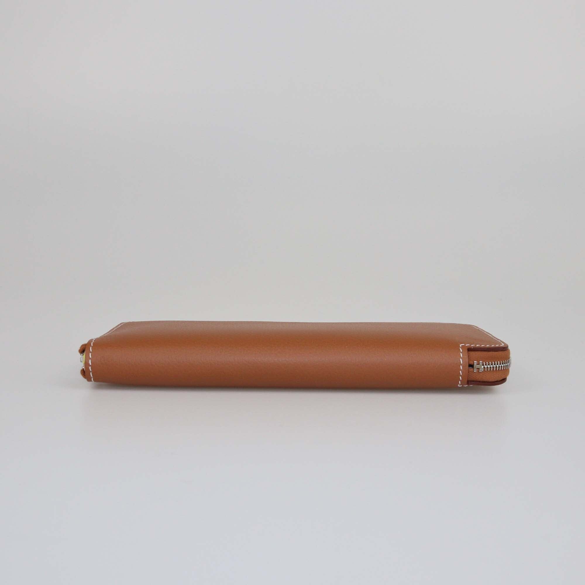 Hermes Gold Evercolor Silk'In Classic Long Wallet Womens Hermes