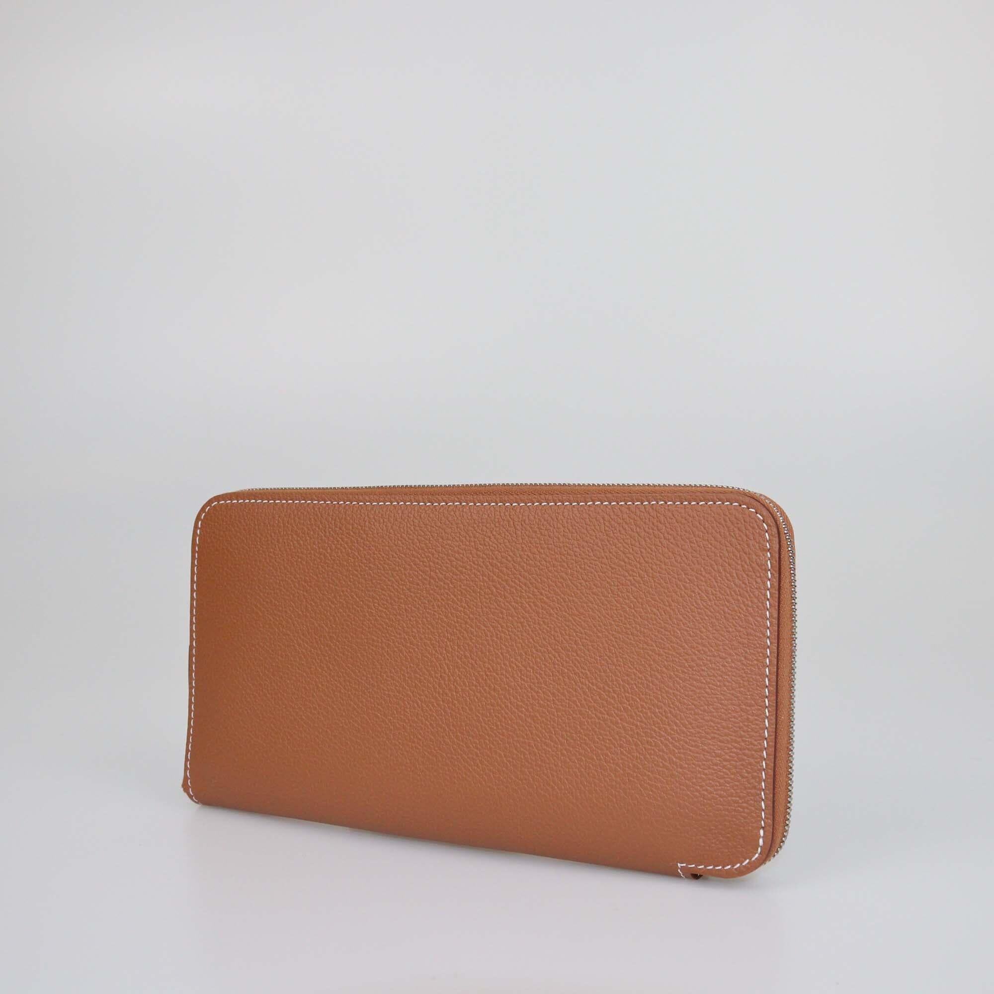 Hermes Gold Evercolor Silk'In Classic Long Wallet Womens Hermes