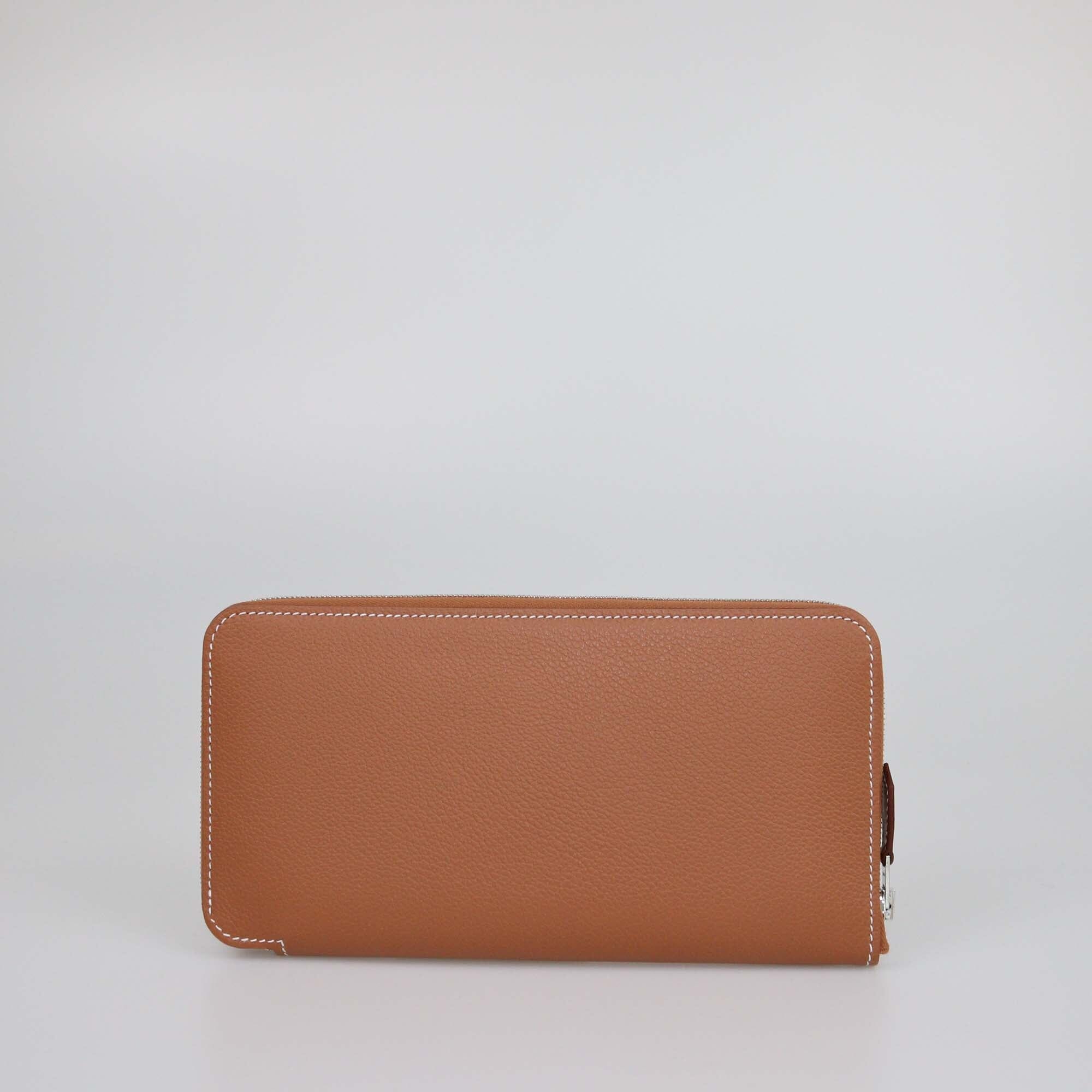 Hermes Gold Evercolor Silk'In Classic Long Wallet Womens Hermes