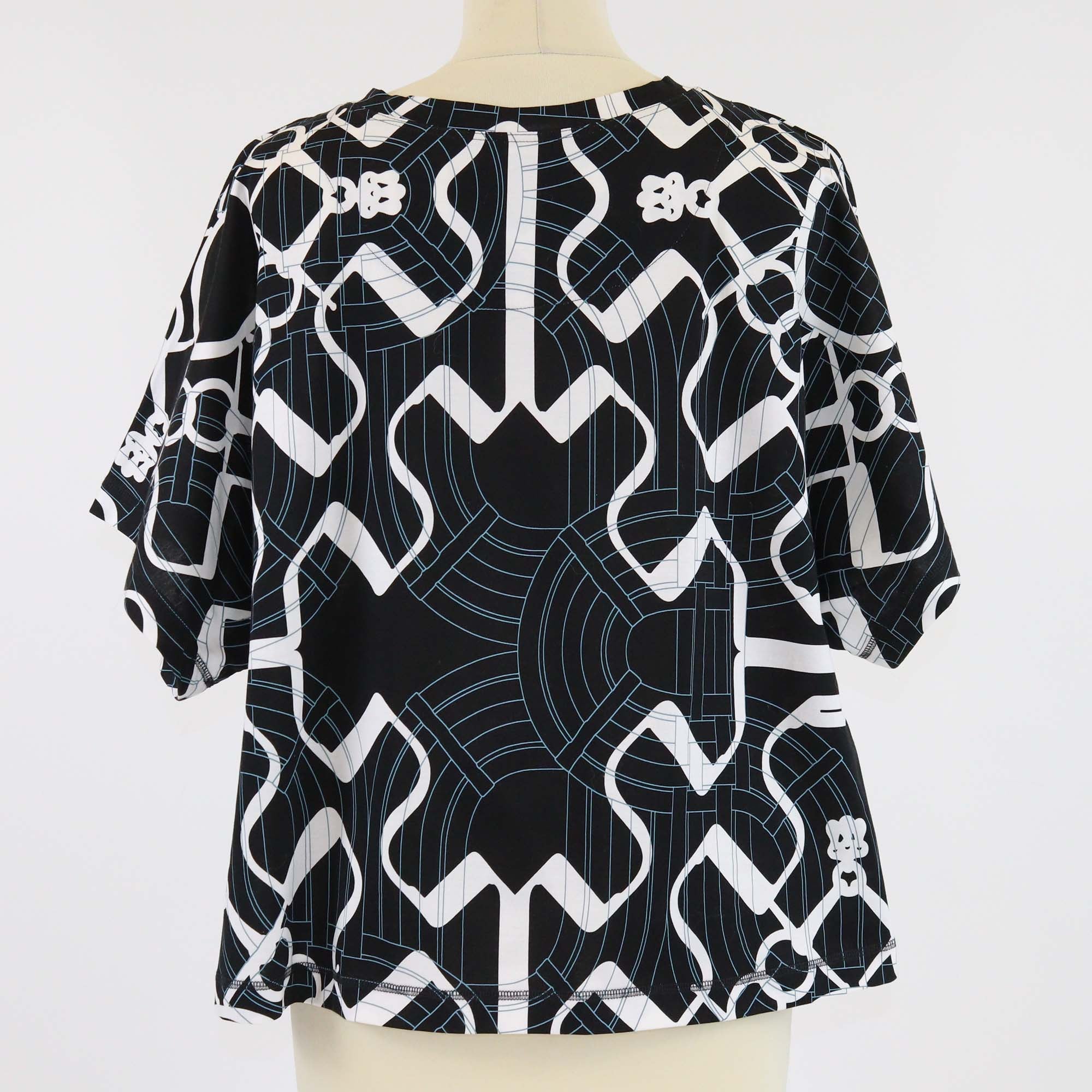 Hermes Black/White Cotton Mors a Jouets Detoure Tattoo T-Shirt