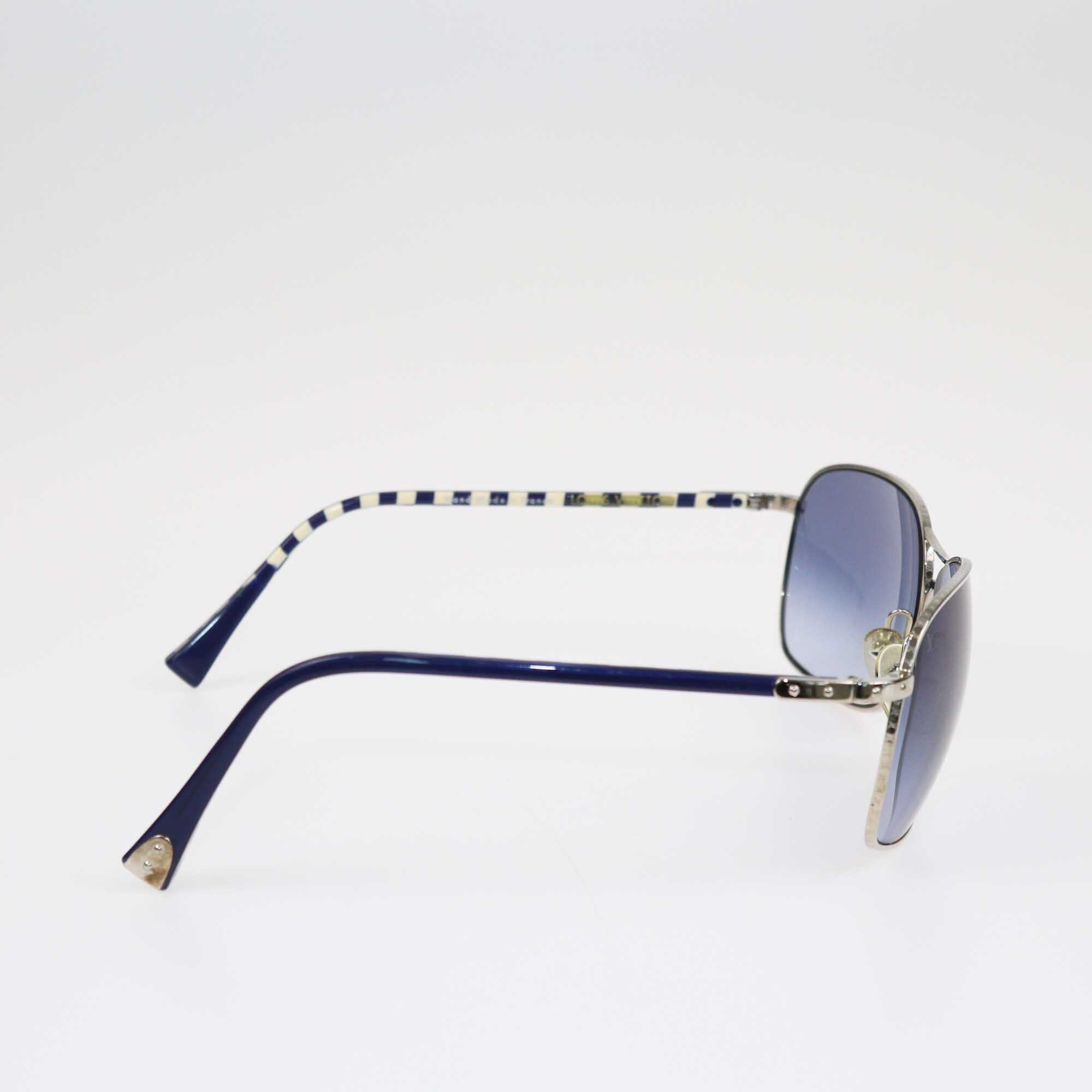 Louis Vuitton Blue Damier Gradient Conspiration Sunglasses Accessories Louis Vuitton