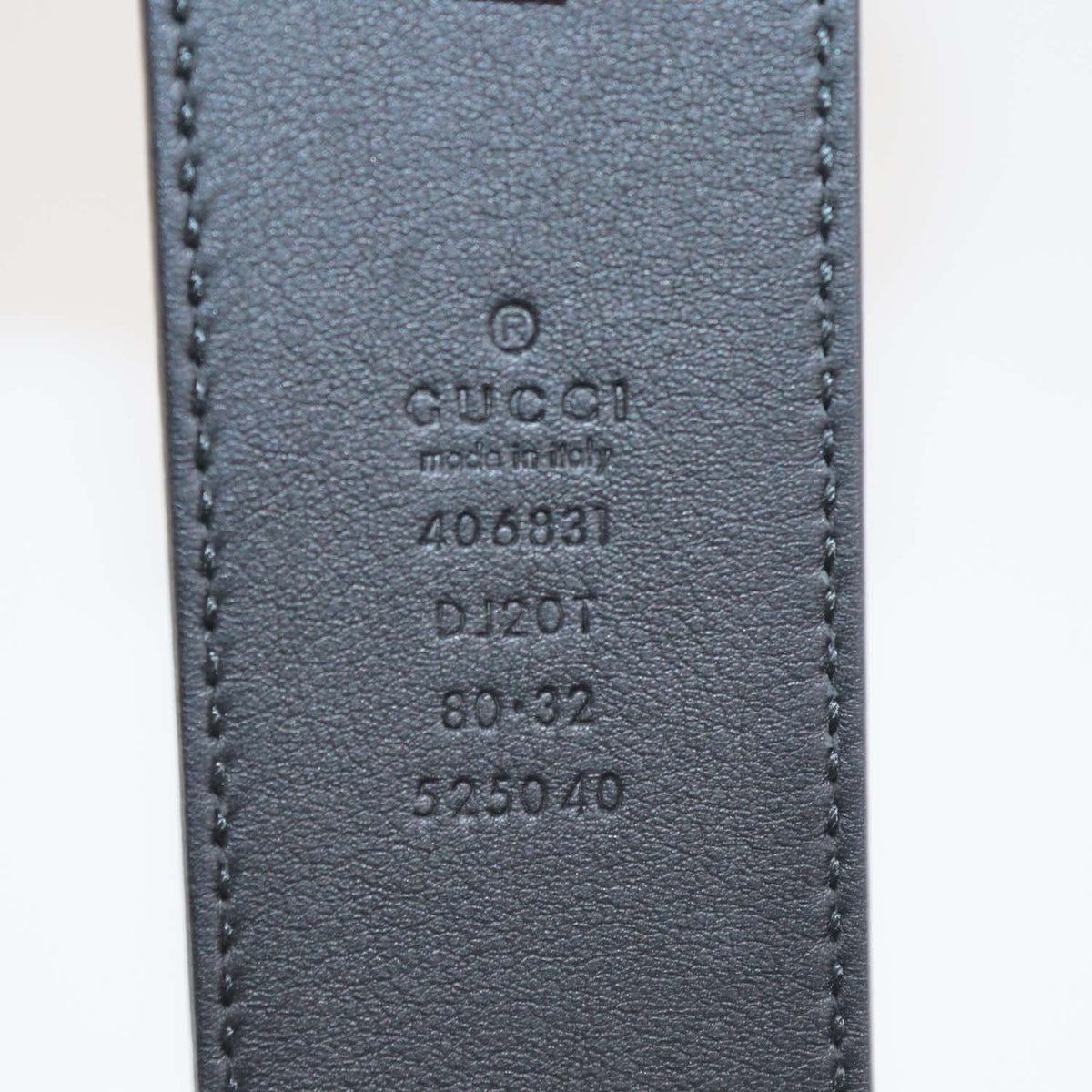 Gucci Black Leather GG Marmont Wide Belt