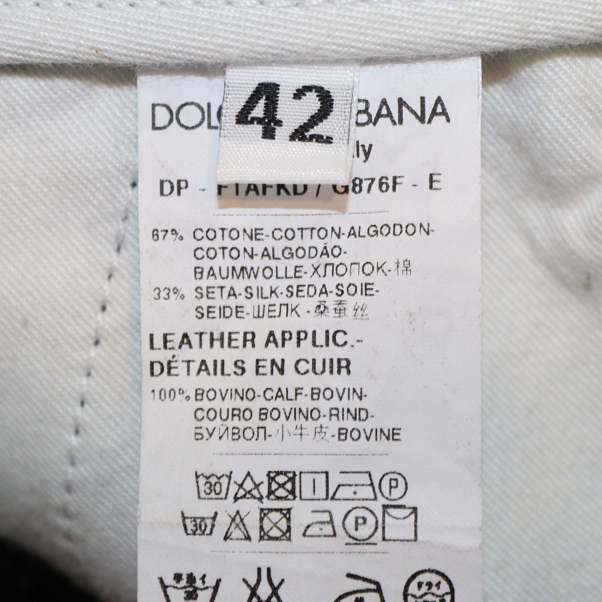 Dolce & Gabbana Black Denim Wide Leg Pants