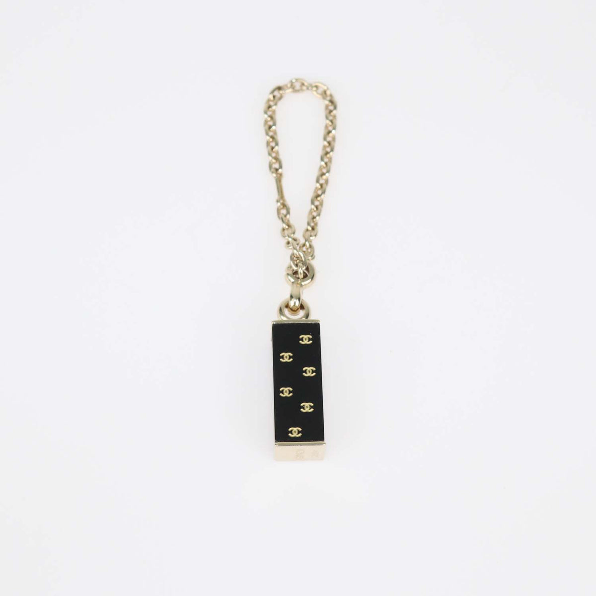 Chanel Black Enamel Eiffel Tower Bag Charm