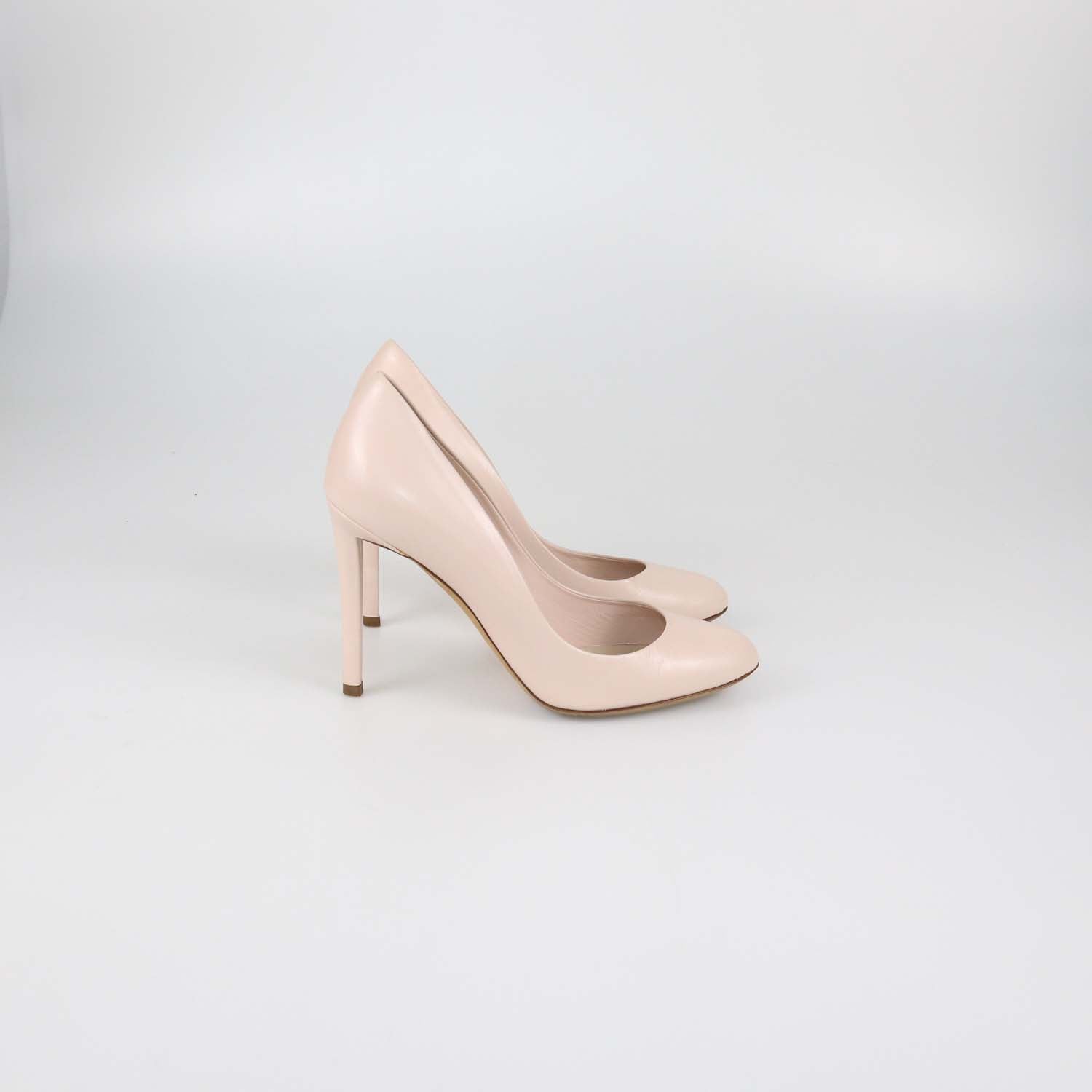 Christian Dior Pink Leather Round Toe Pumps