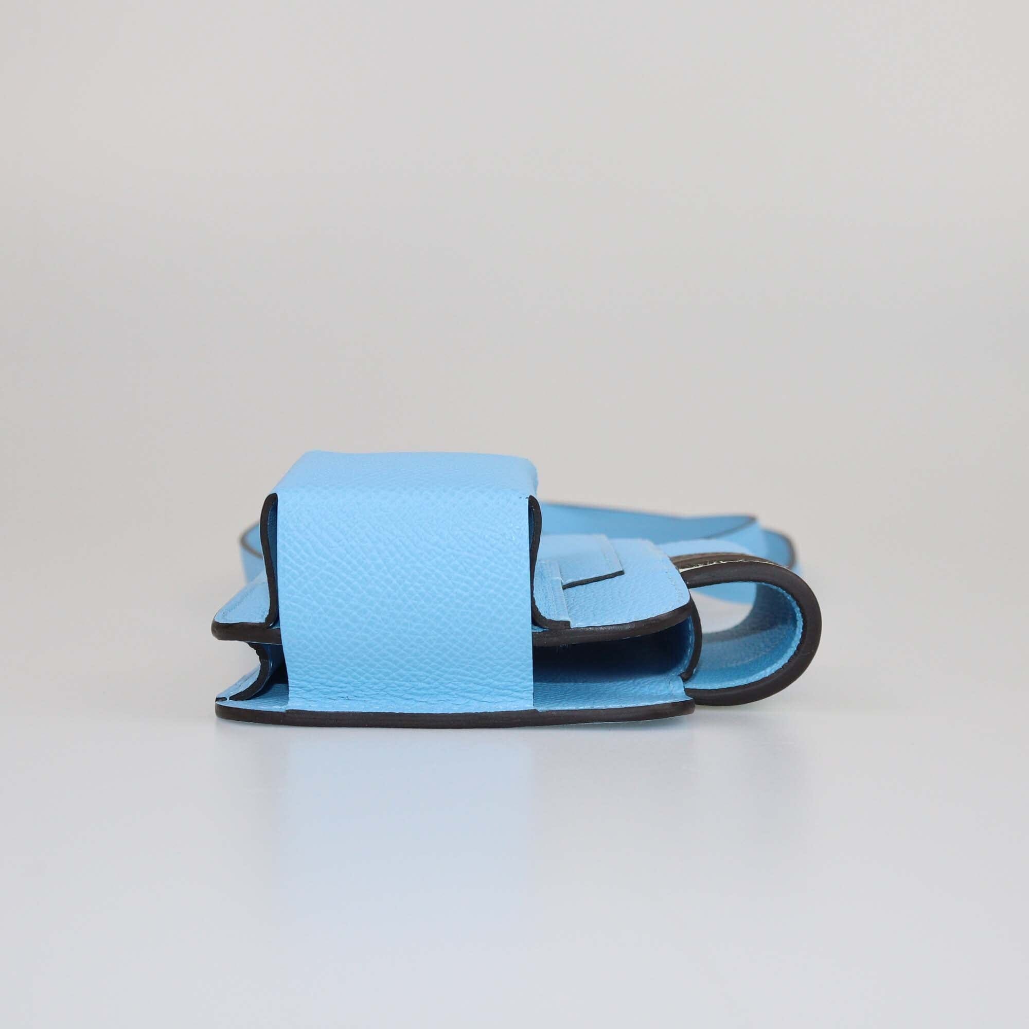 Hermes Bleu Epsom Hermesway Phone Case Womens Hermes