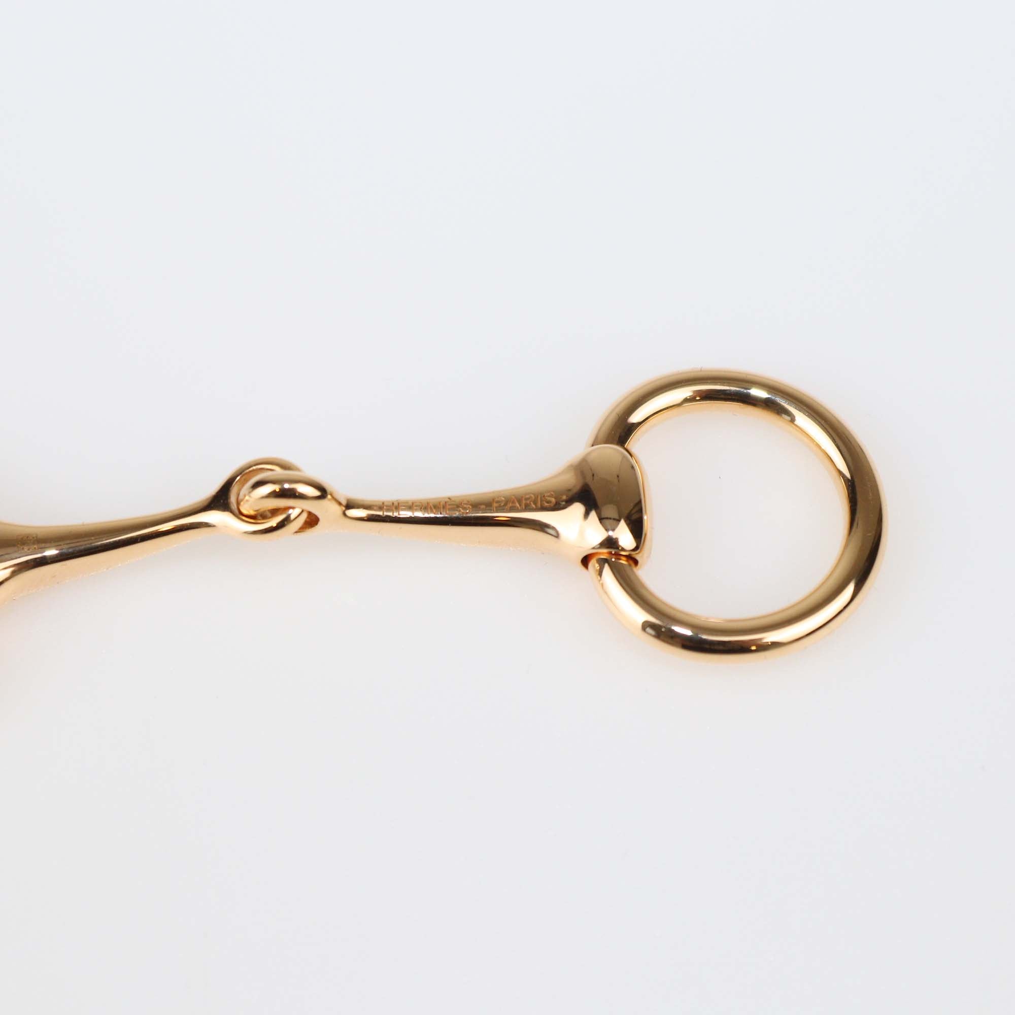 Hermes Mini Mors Rose Gold Tone Twilly Ring
