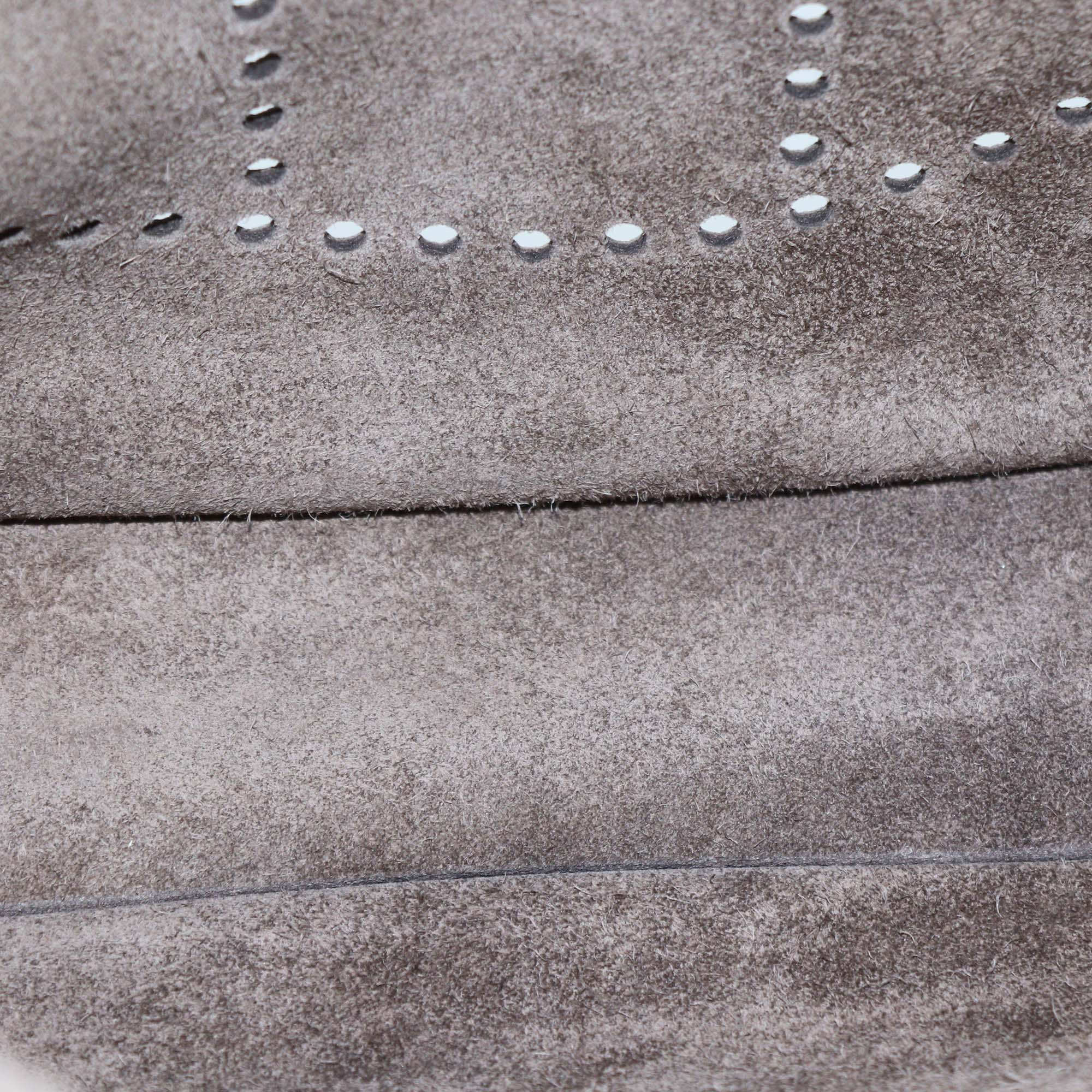 Hermes Etoupe Clemence Leather Evelyne III PM Bag