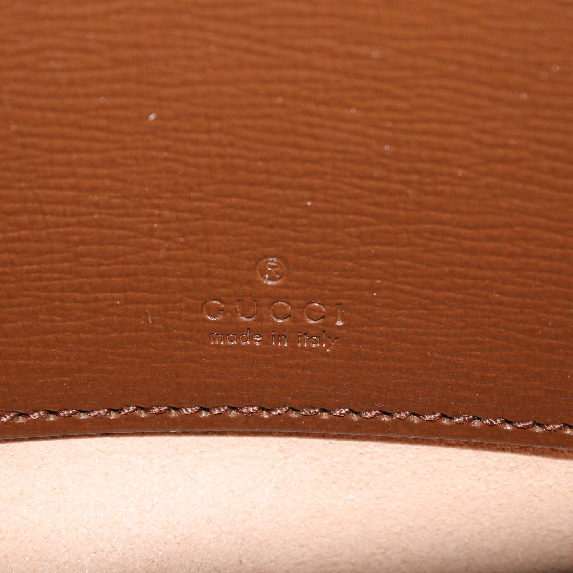 Gucci Brown/Beige GG Supreme Canvas and Leather Mini Jackie 1961 Shoulder Bag