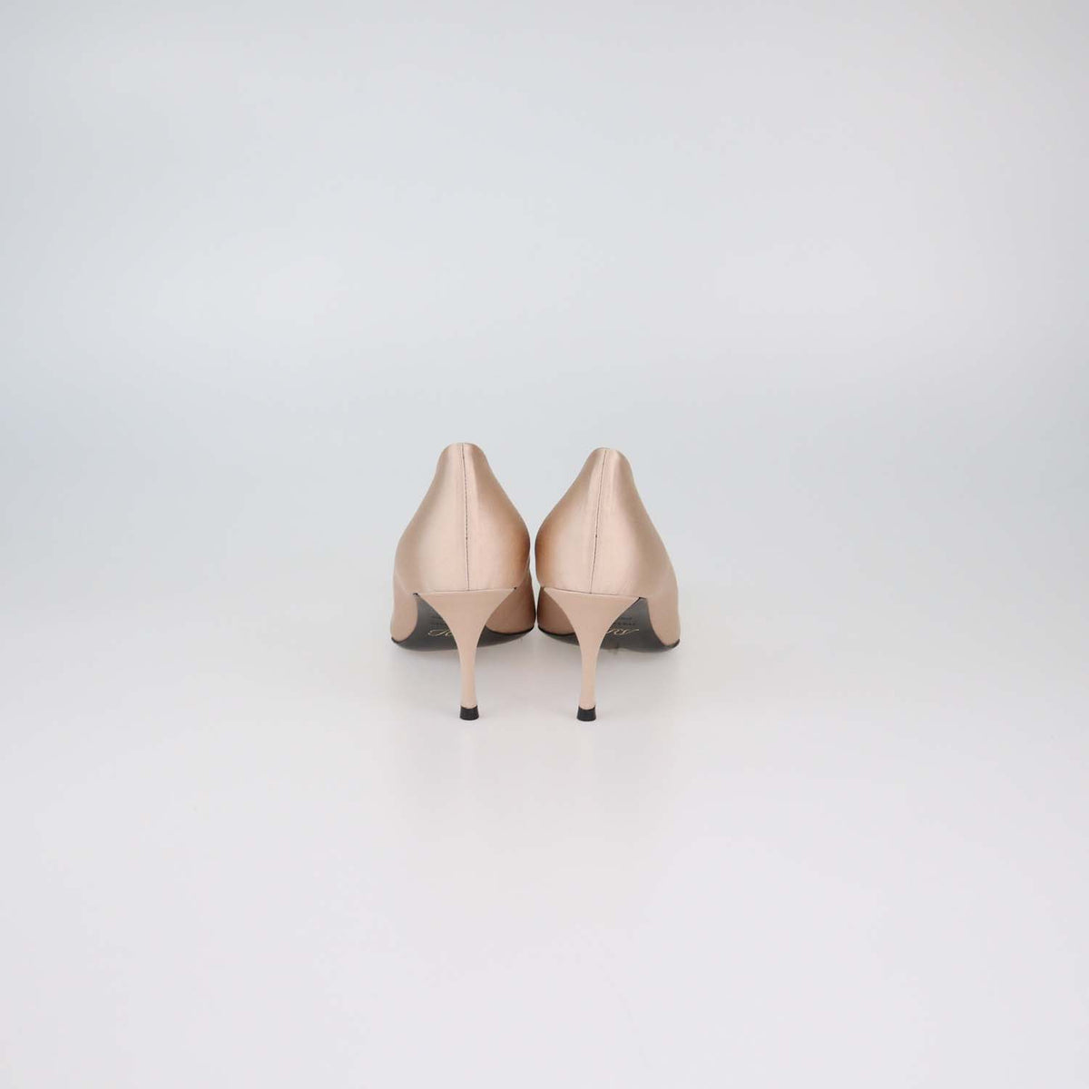 Roger Vivier Pink Satin Efflorescence Pumps