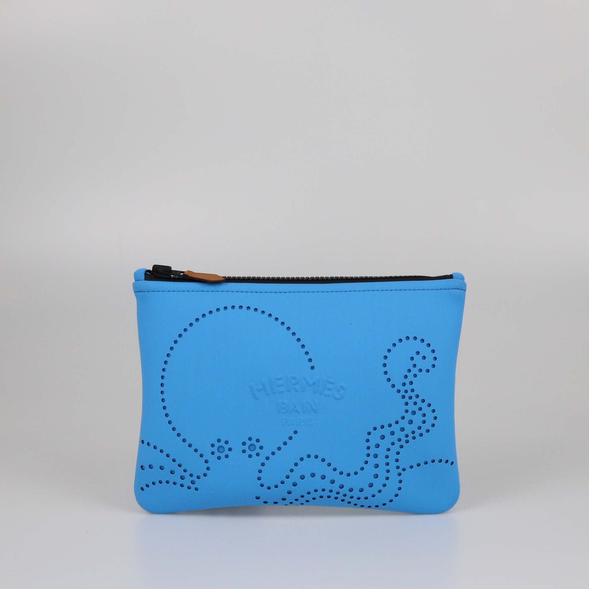 Hermes Bleu Neobain Poulpe Fiction Small Case Womens Hermes