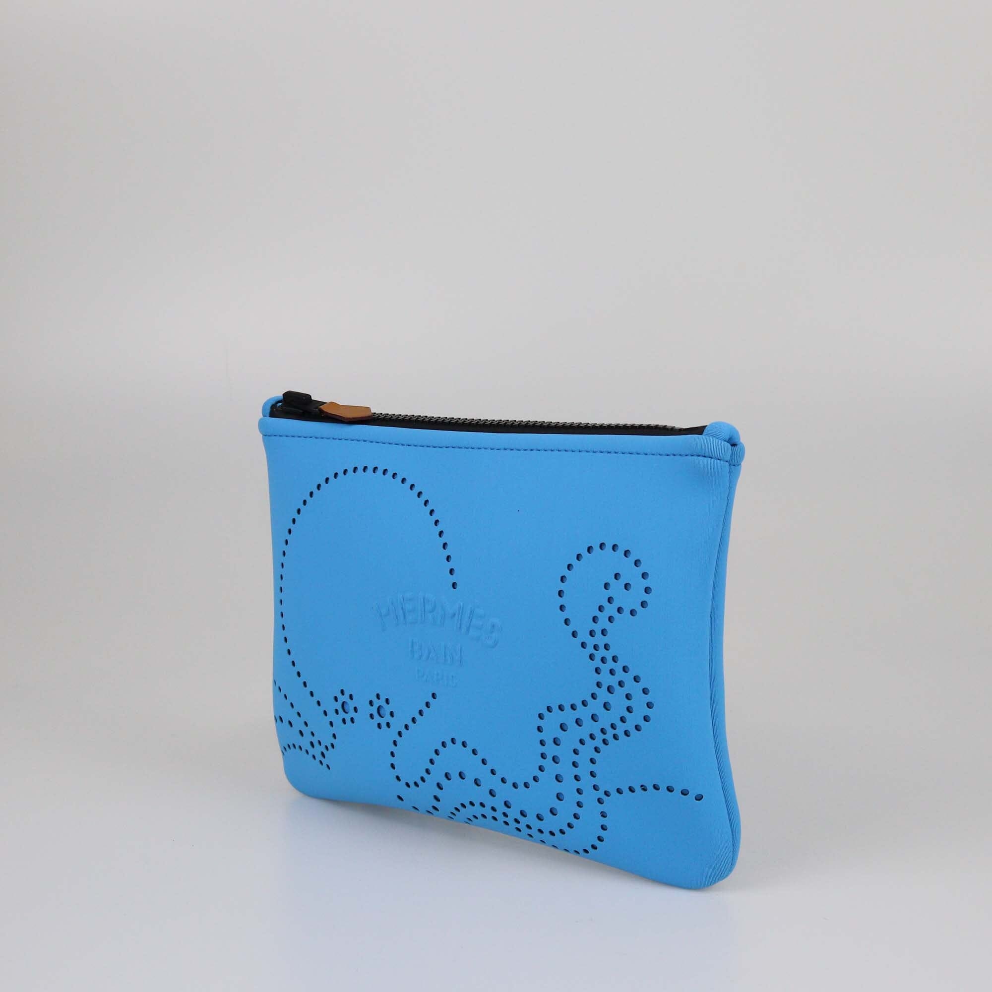 Hermes Bleu Neobain Poulpe Fiction Small Case Womens Hermes