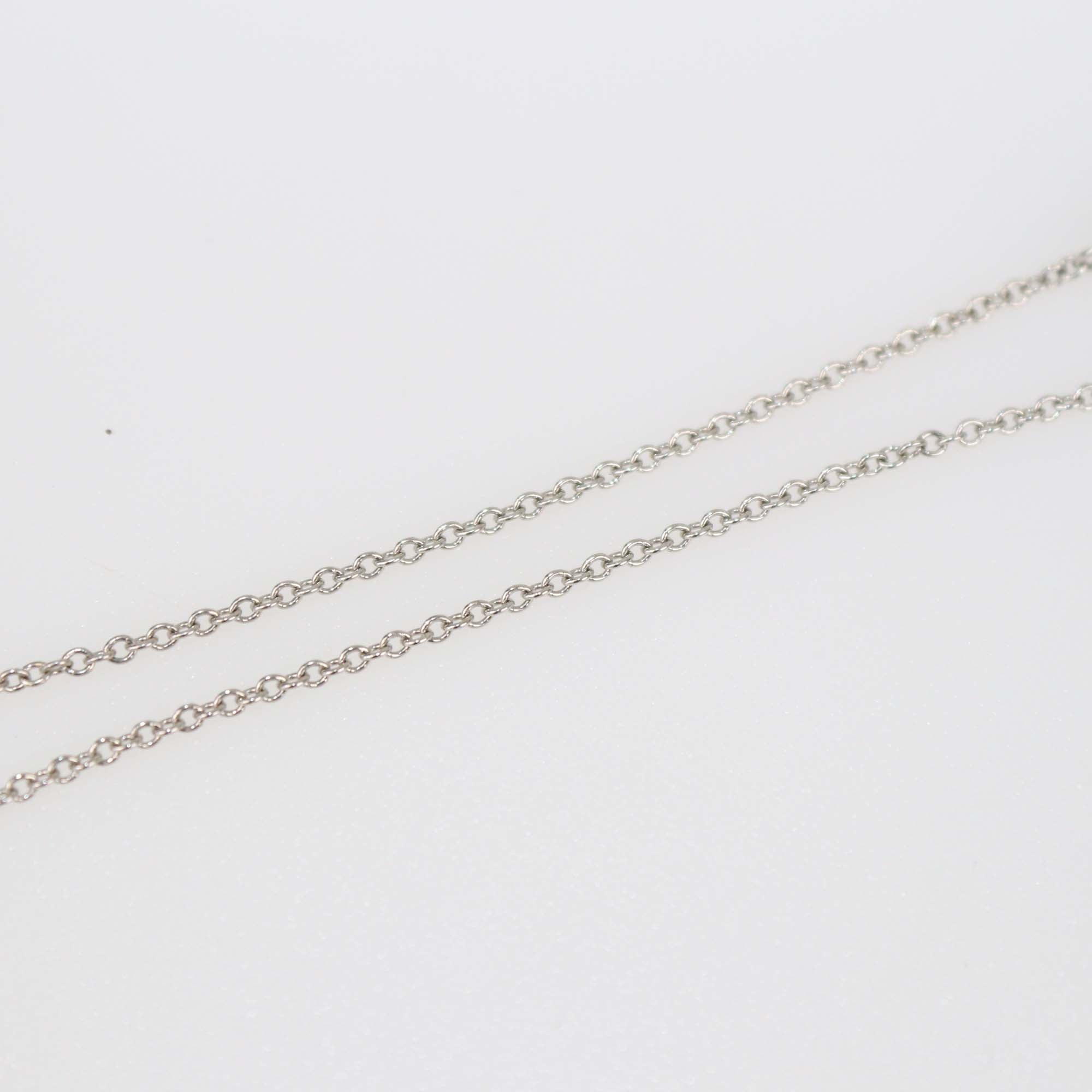 Tiffany & Co. Platinum Diamond Sentimental Heart Bracelet