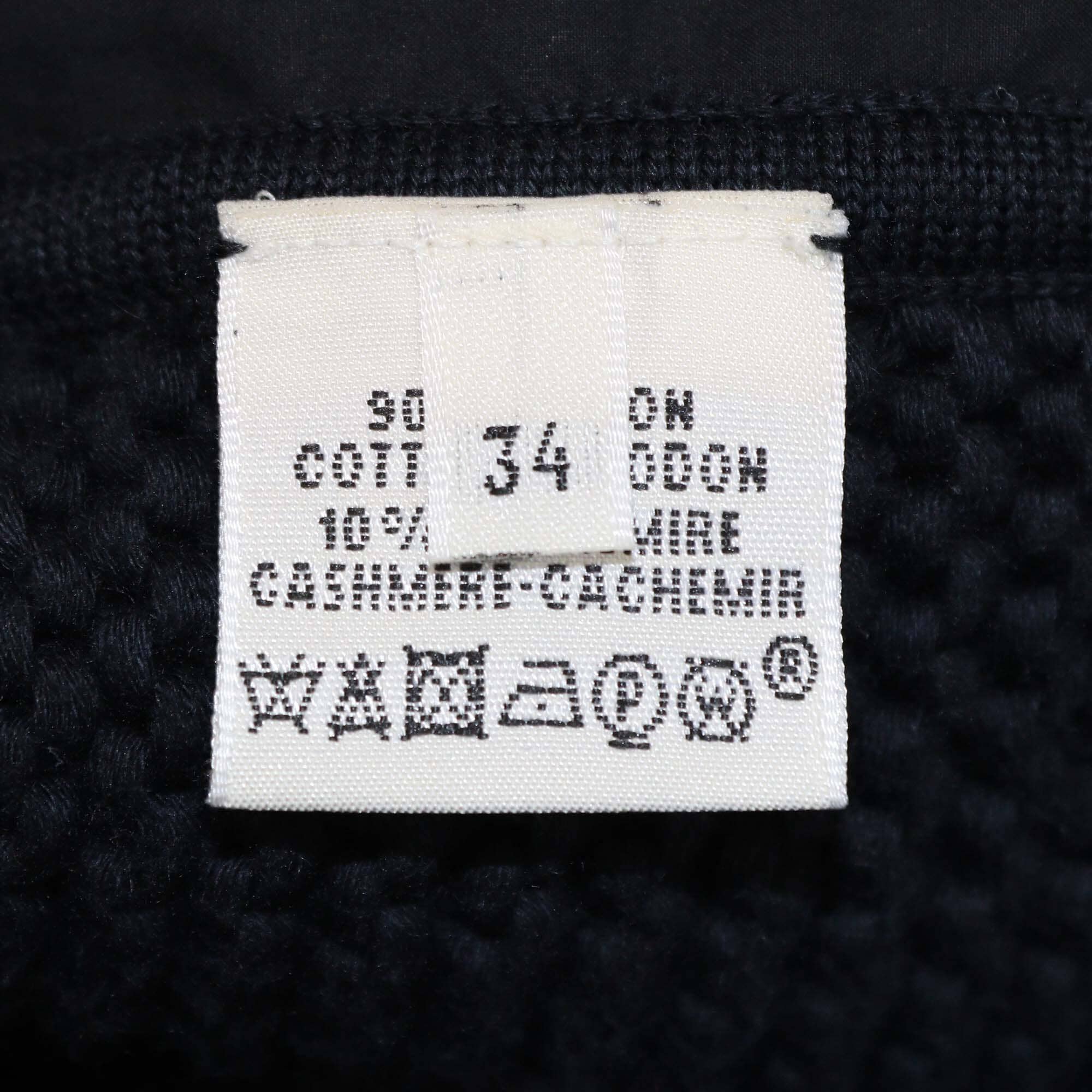 Hermes Black/Multicolor Rose de Compass Twillaine Long Cardigan Womens Hermes