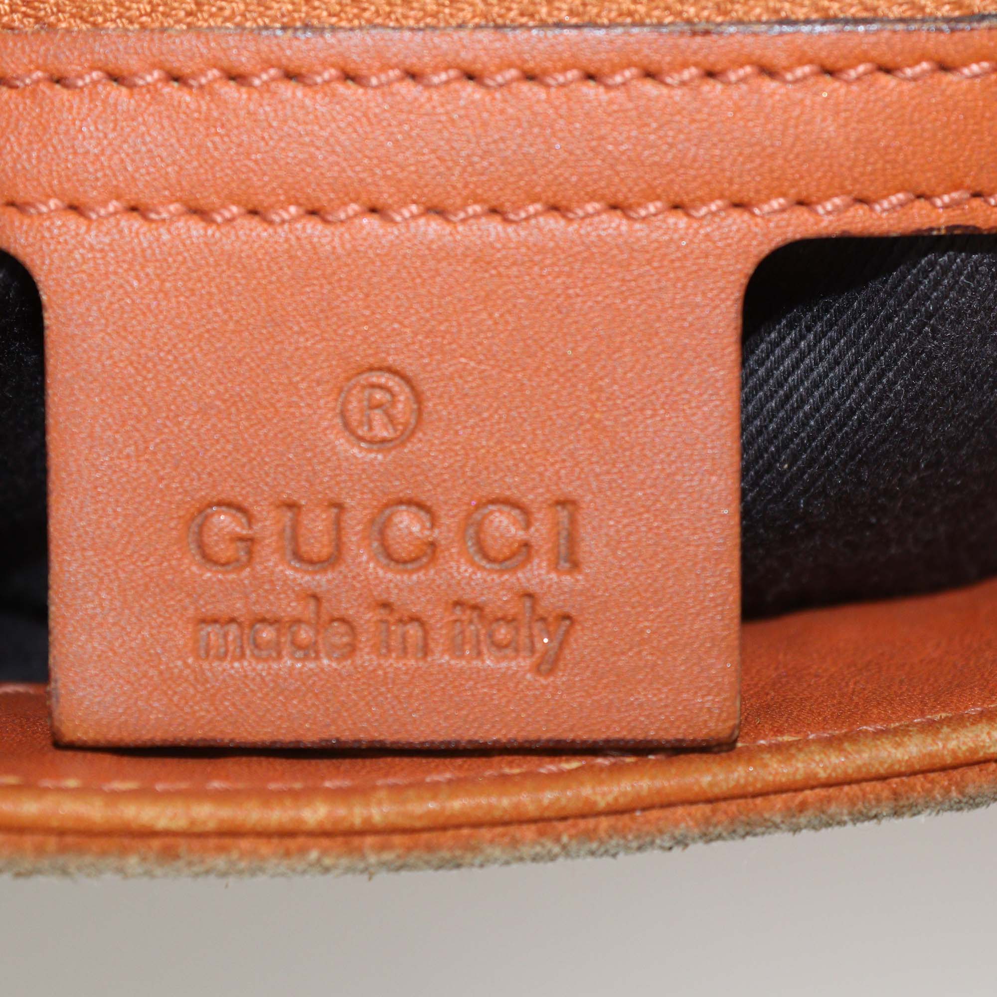 Gucci Brown Suede and Leather Jackie Hobo