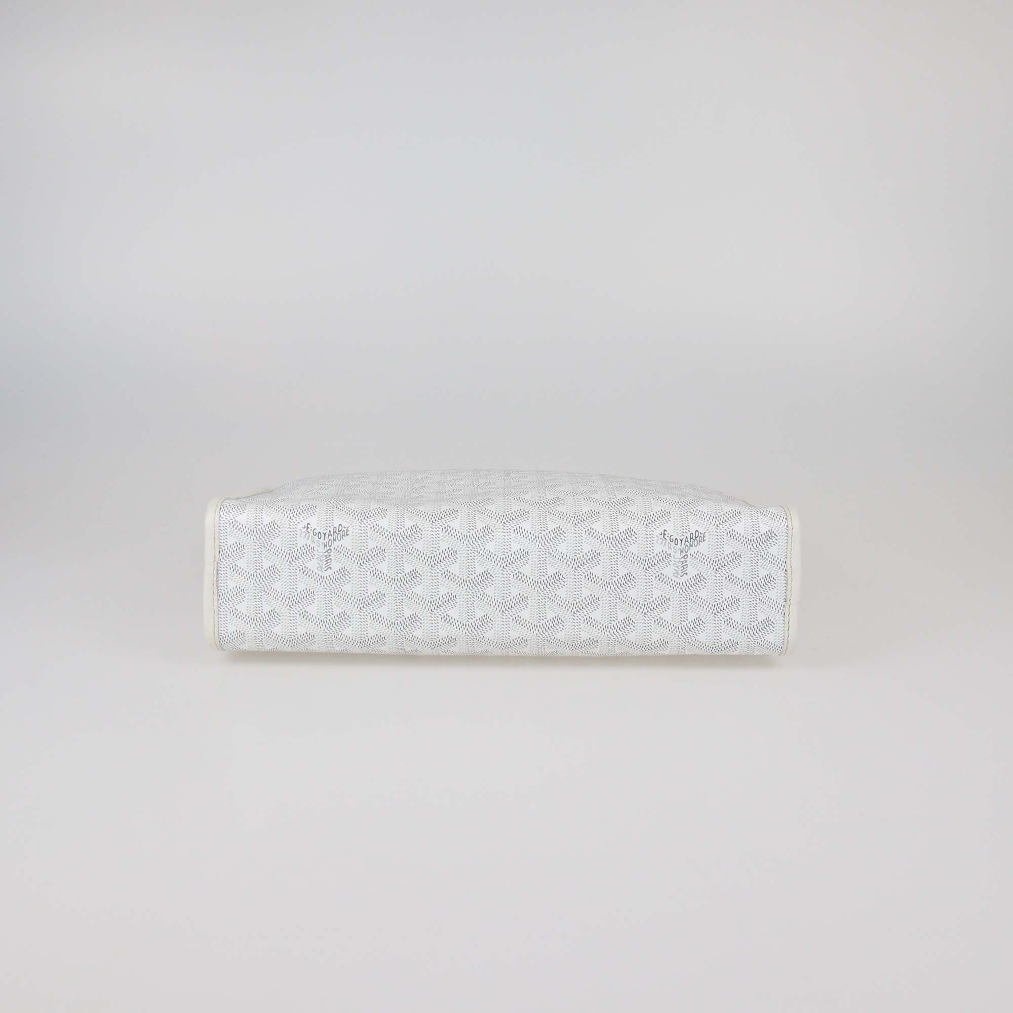 Goyard White Goyardine Coated Canvas Jouvence GM Toiletry Bag
