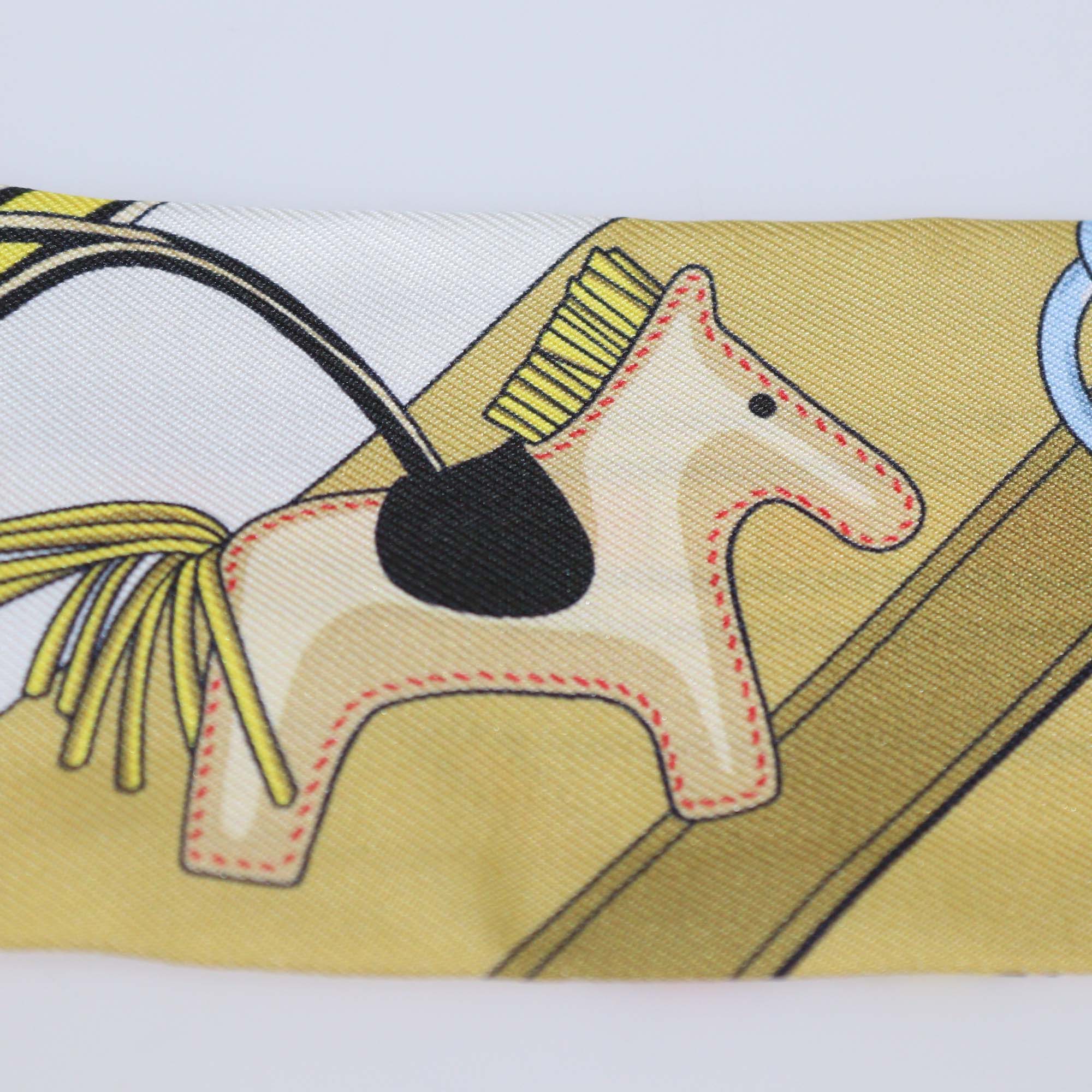 Hermes Rouge/Blanc/Mordoré Silk Brides et Gris-Gris Twilly