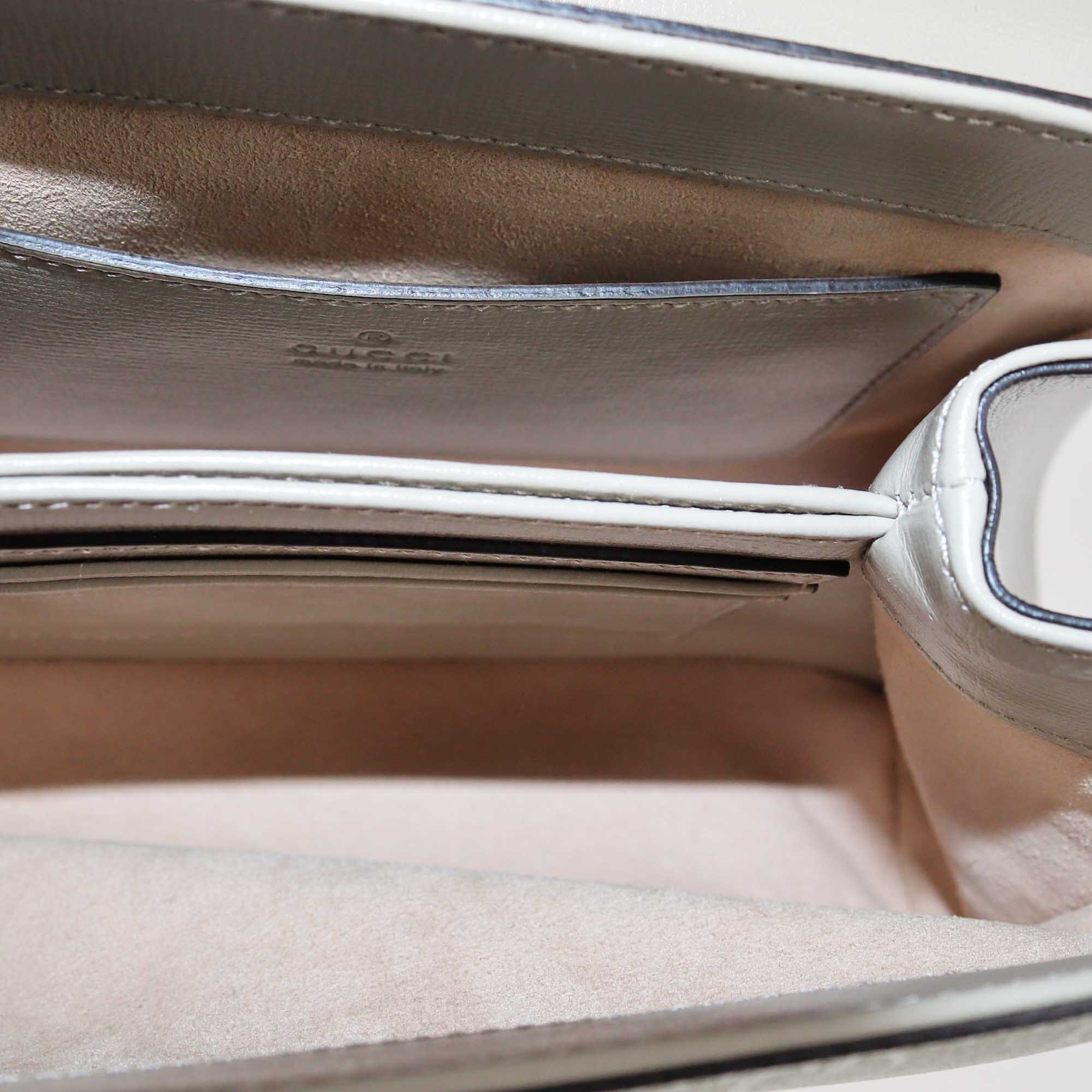 Gucci Beige GG Supreme Canvas Mini Horsebit 1955 Top Handle Bag Bags Gucci