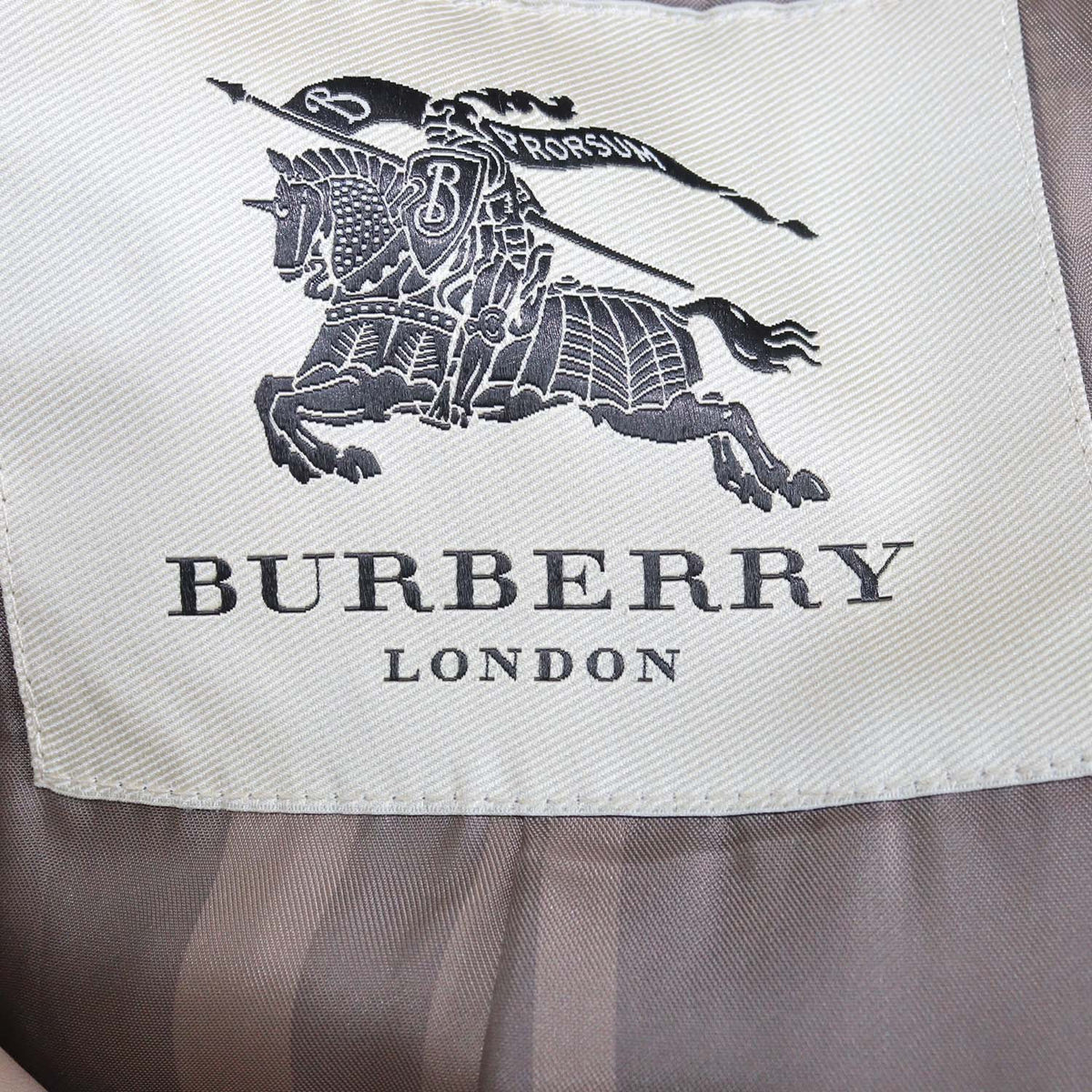 Burberry Beige Leather Belted Trench Coat