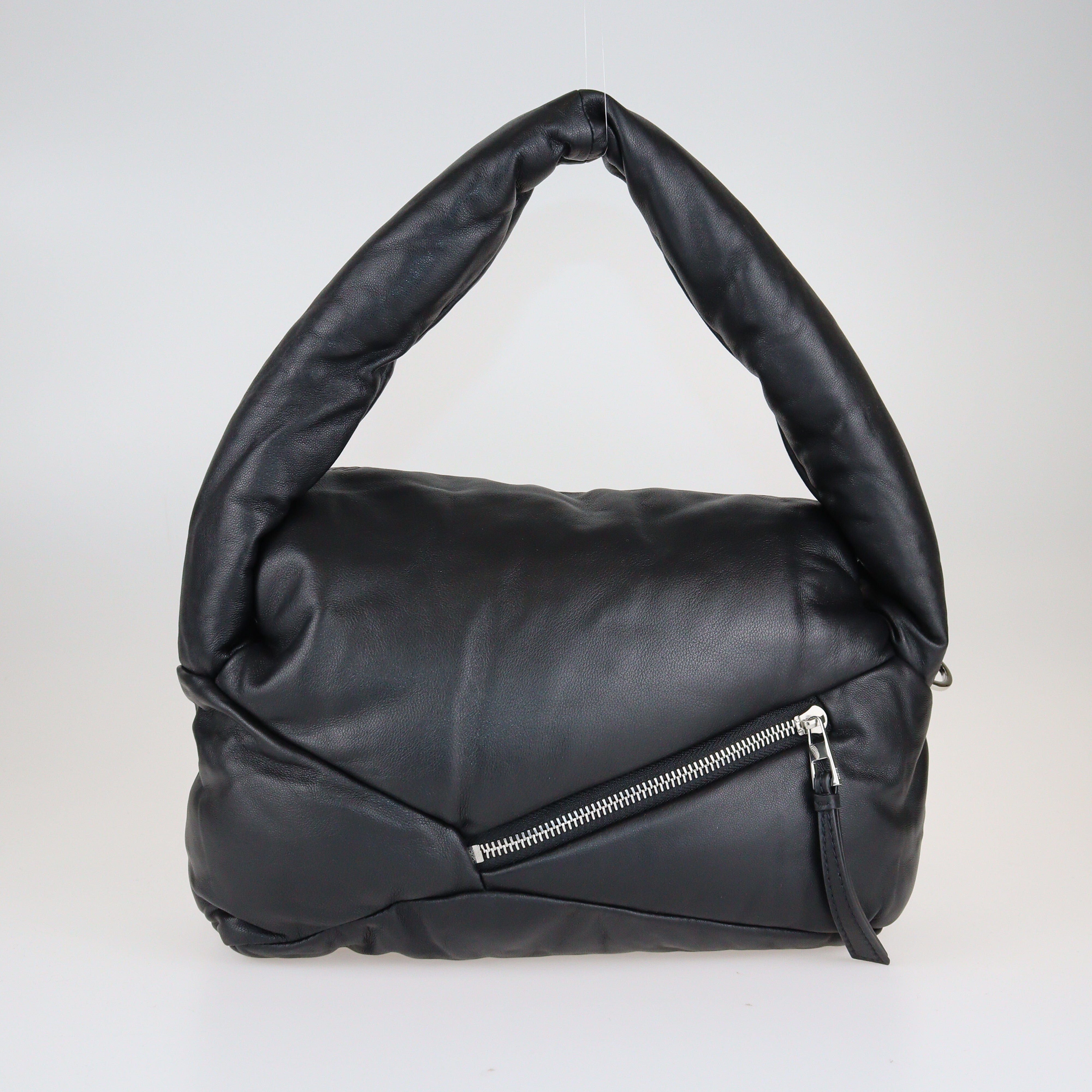 Black Puzzle Puffer Hobo Bag Bags Loewe