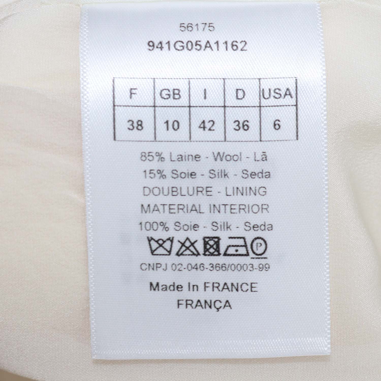 Christian Dior Cream Wool and Silk Sleeveless Mini Dress