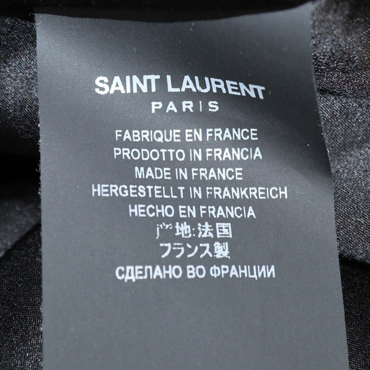 Saint Laurent Black Velvet Studded Embellished Longsleeve Mini Dress