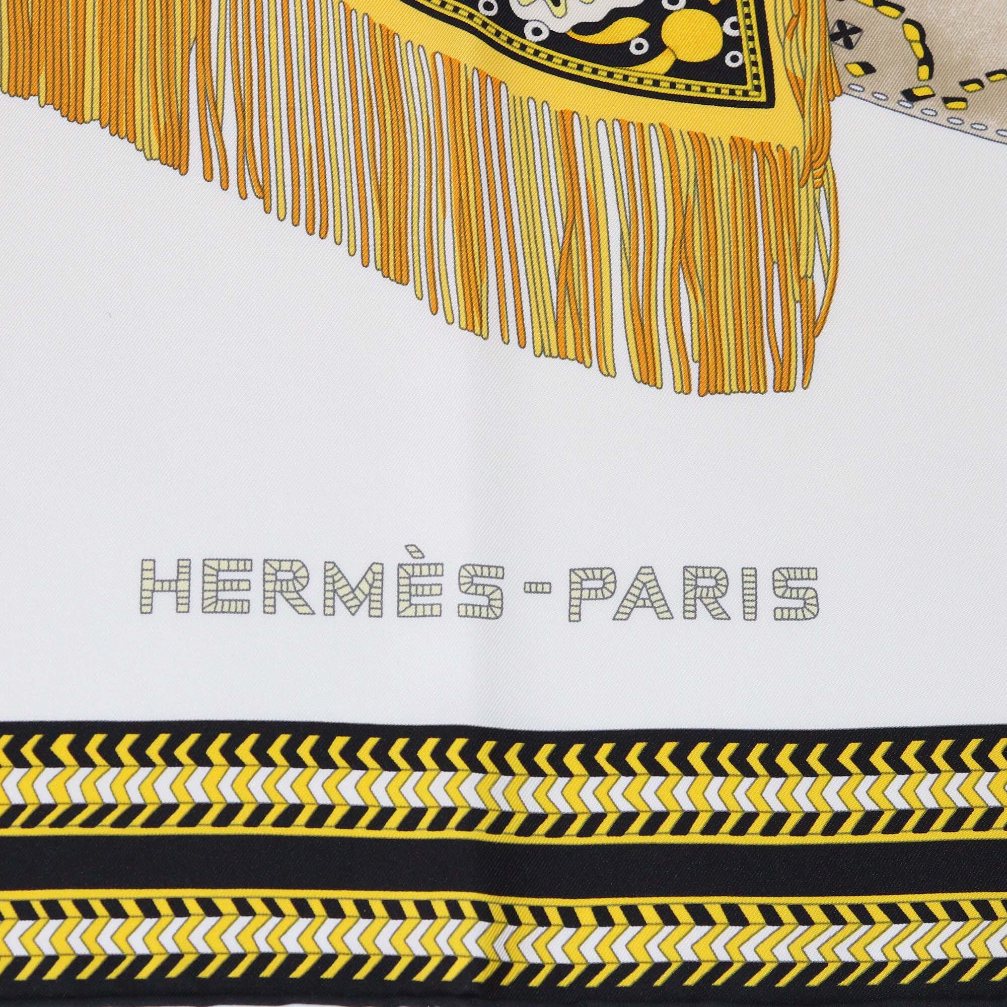 Hermes Multicolor Selle Des Steppes Wash Scarf 90 Womens Hermes