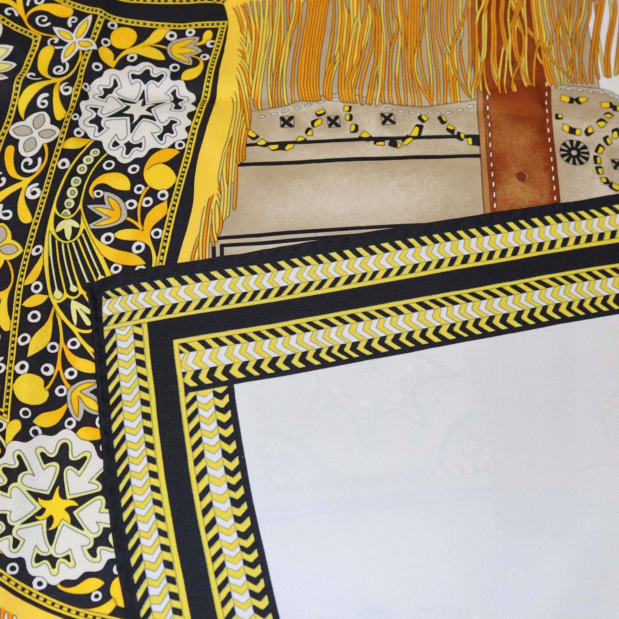 Hermes Multicolor Selle Des Steppes Wash Scarf 90 Womens Hermes
