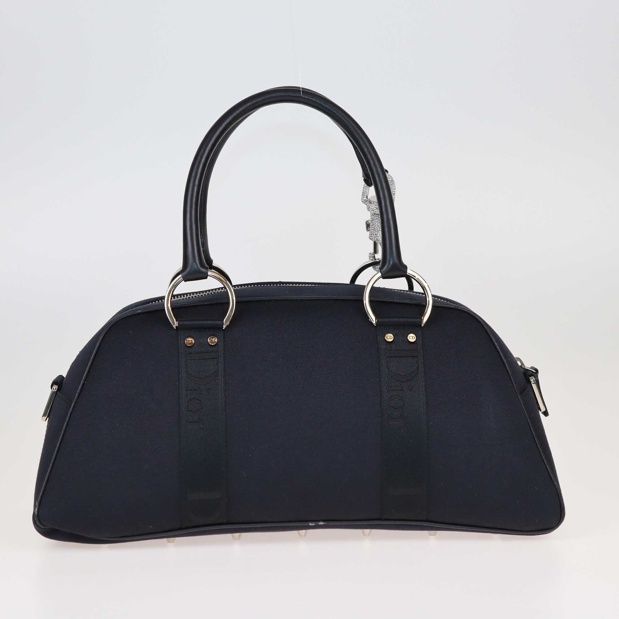 Dior Black Crystal Hook Bowling Bag Bags Christian Dior