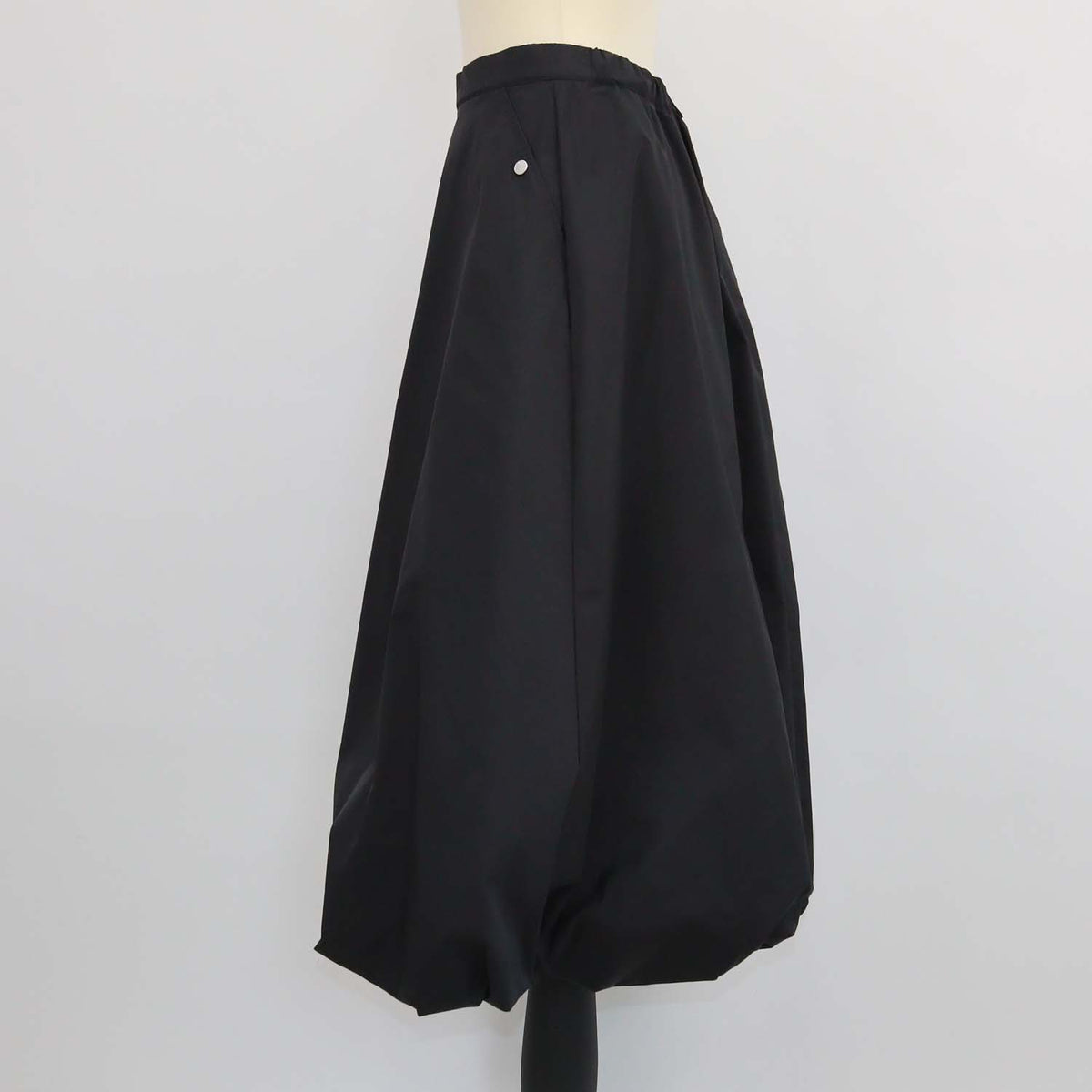 Tatras Black Polyester Aquirela Puff Skirt