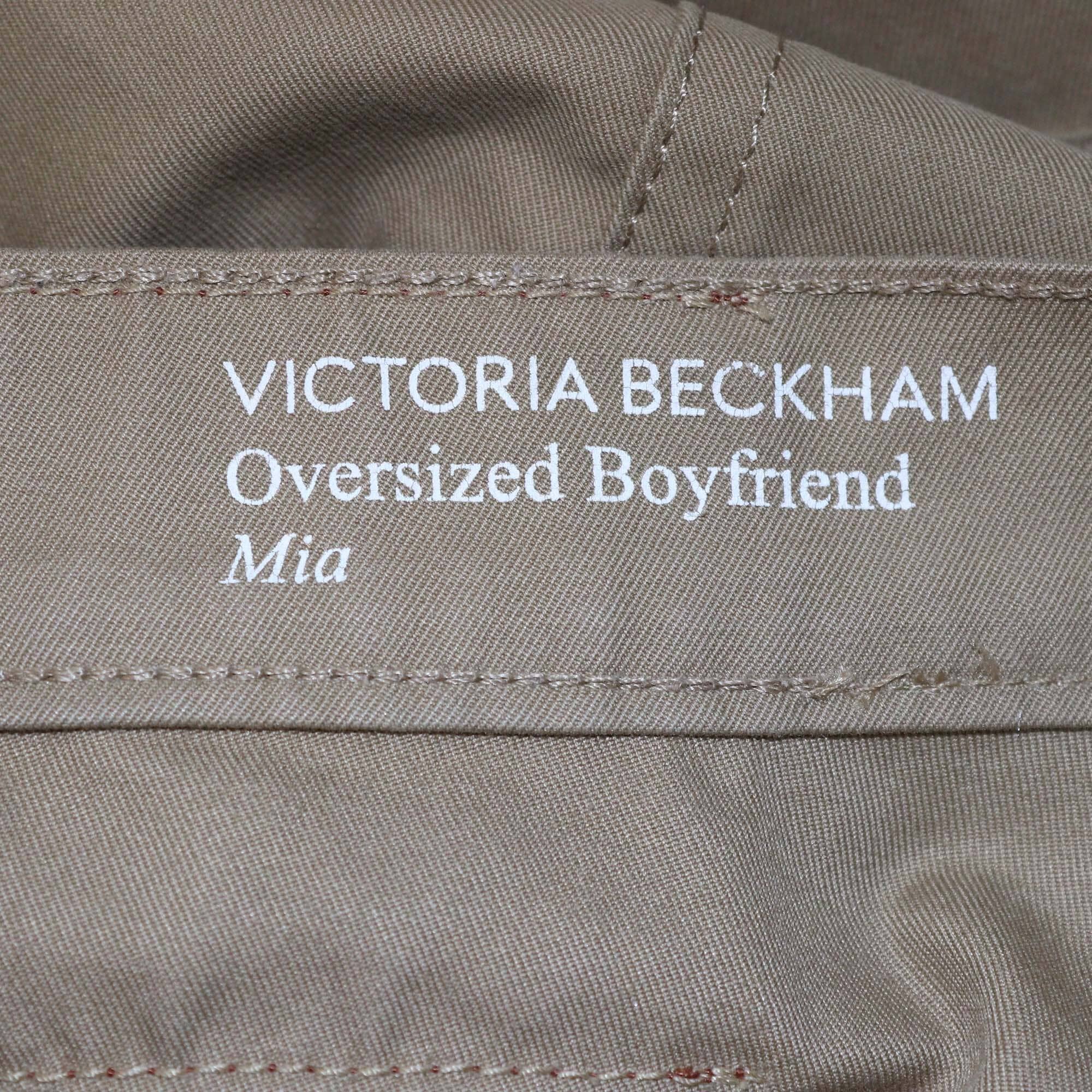 Victoria Beckham Brown Oversized Boyfriend Pants Womens Victoria Beckham