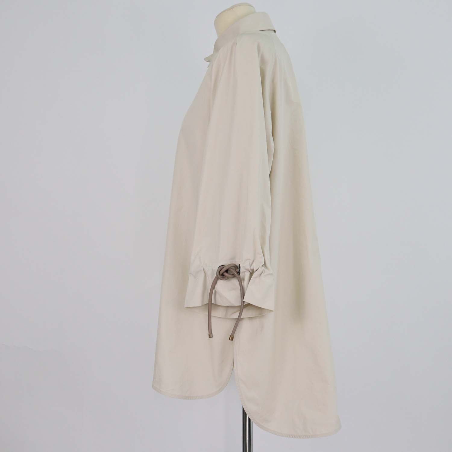Max Mara Light Beige Cotton MXMADORNI Blouse