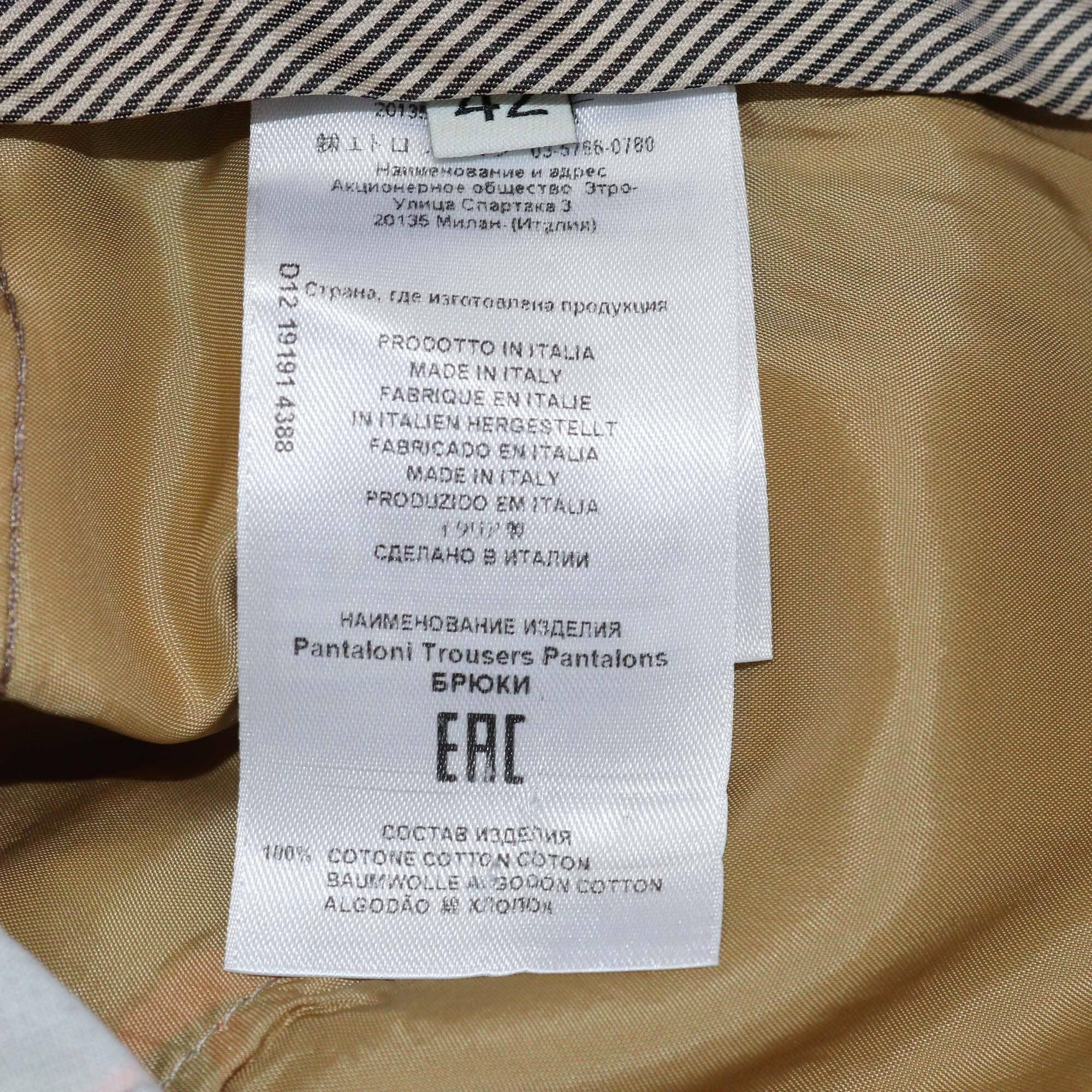 Etro Multicolor Printed Straight Leg Pants Womens Etro
