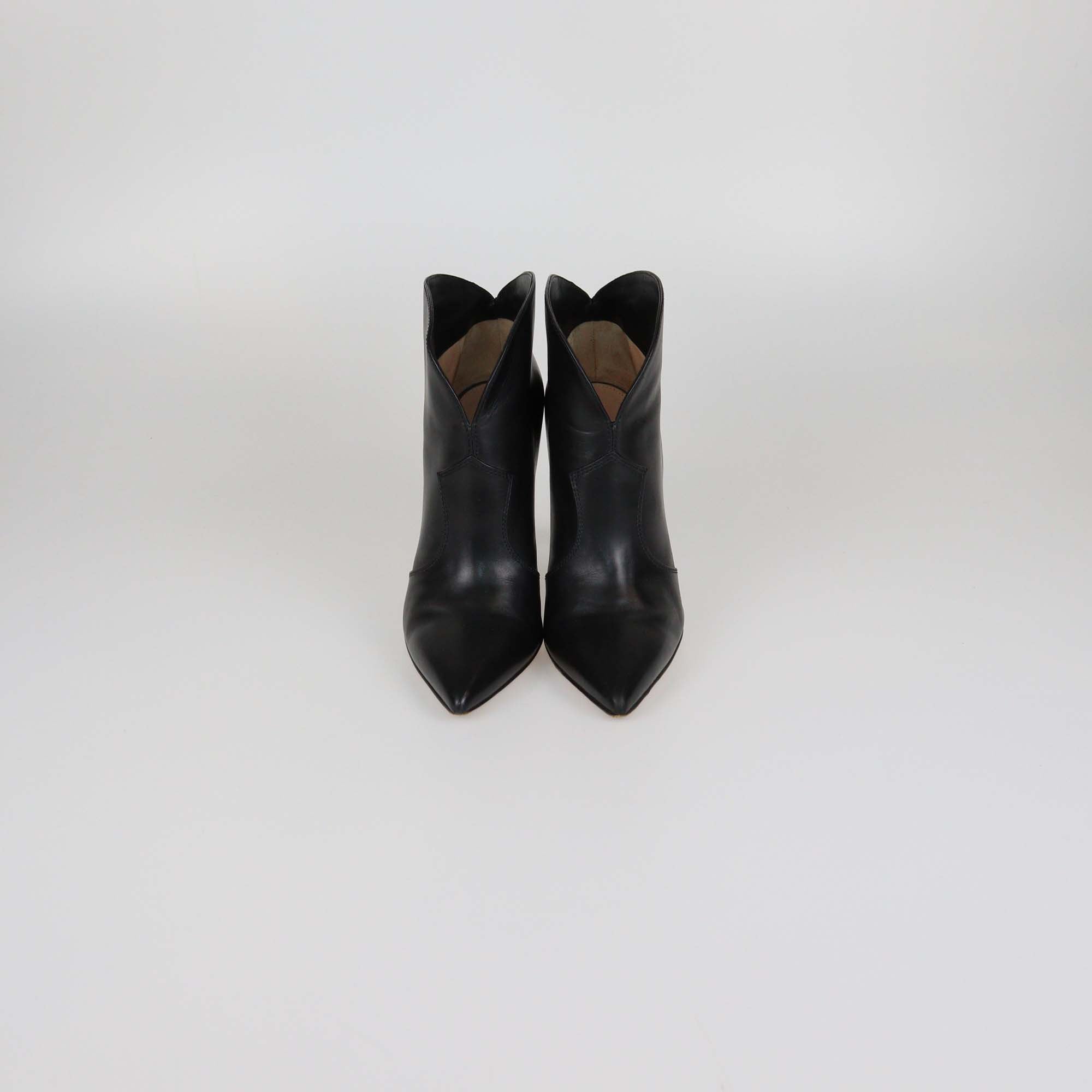 Gianvito Rossi Black Leather Mable Ankle Boots