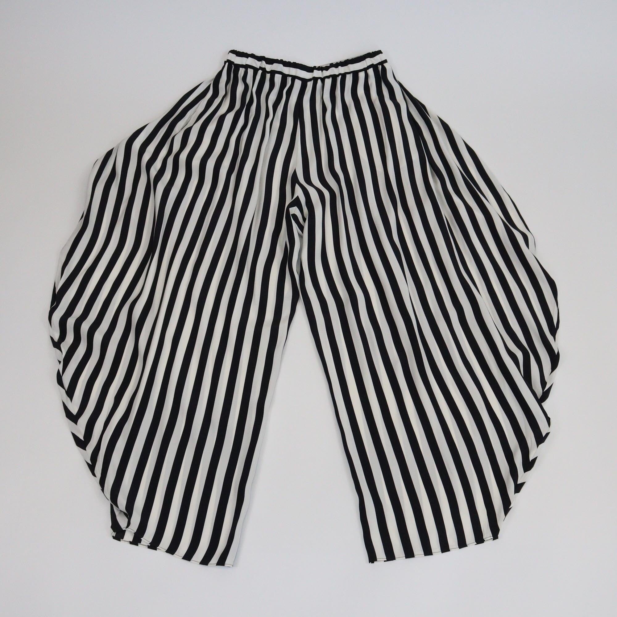 Stella McCartney Black/White Alicia Striped Pants Womens Stella McCartney