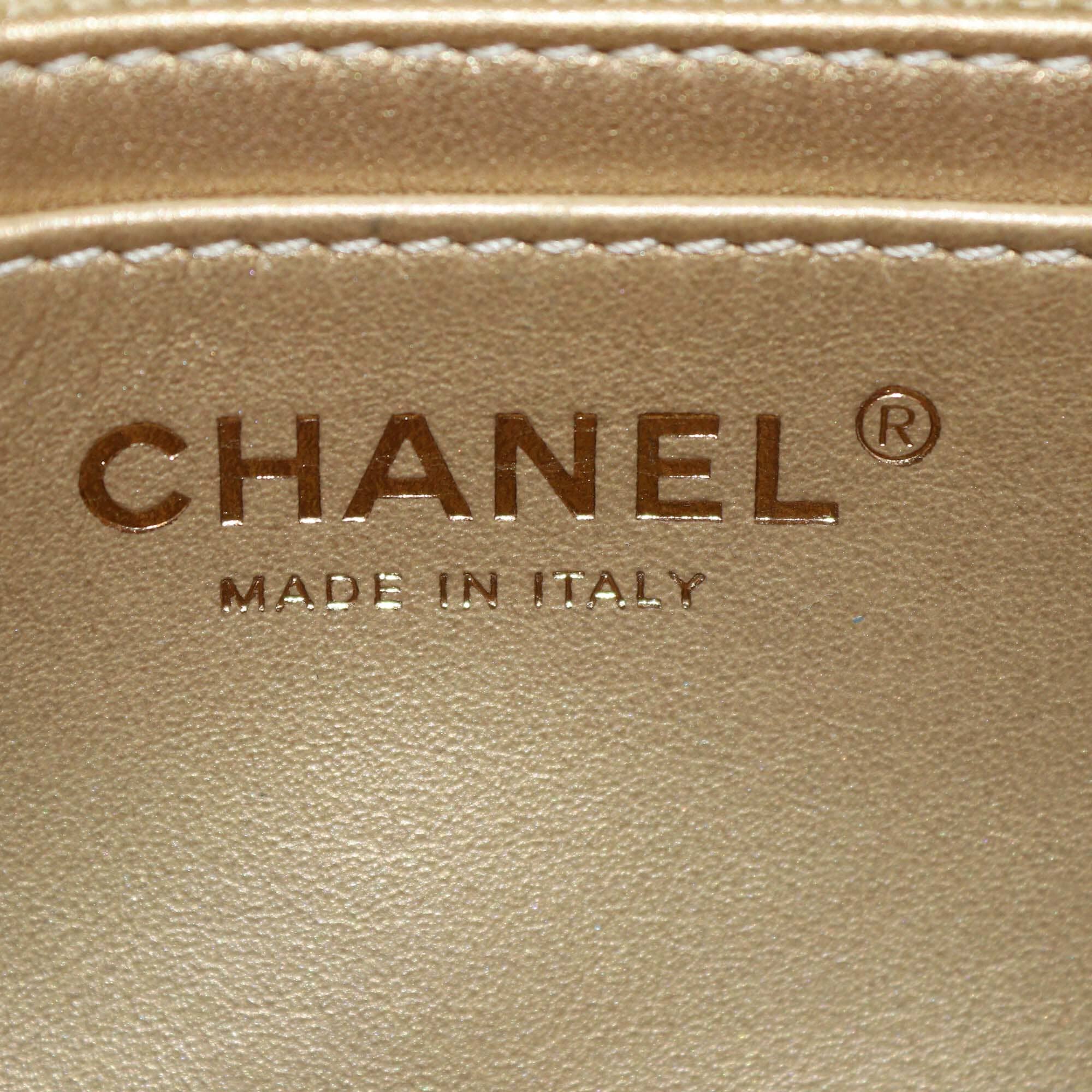 Chanel Pink Quilted Mini Square Pearl Crush Flap Bag Womens Chanel