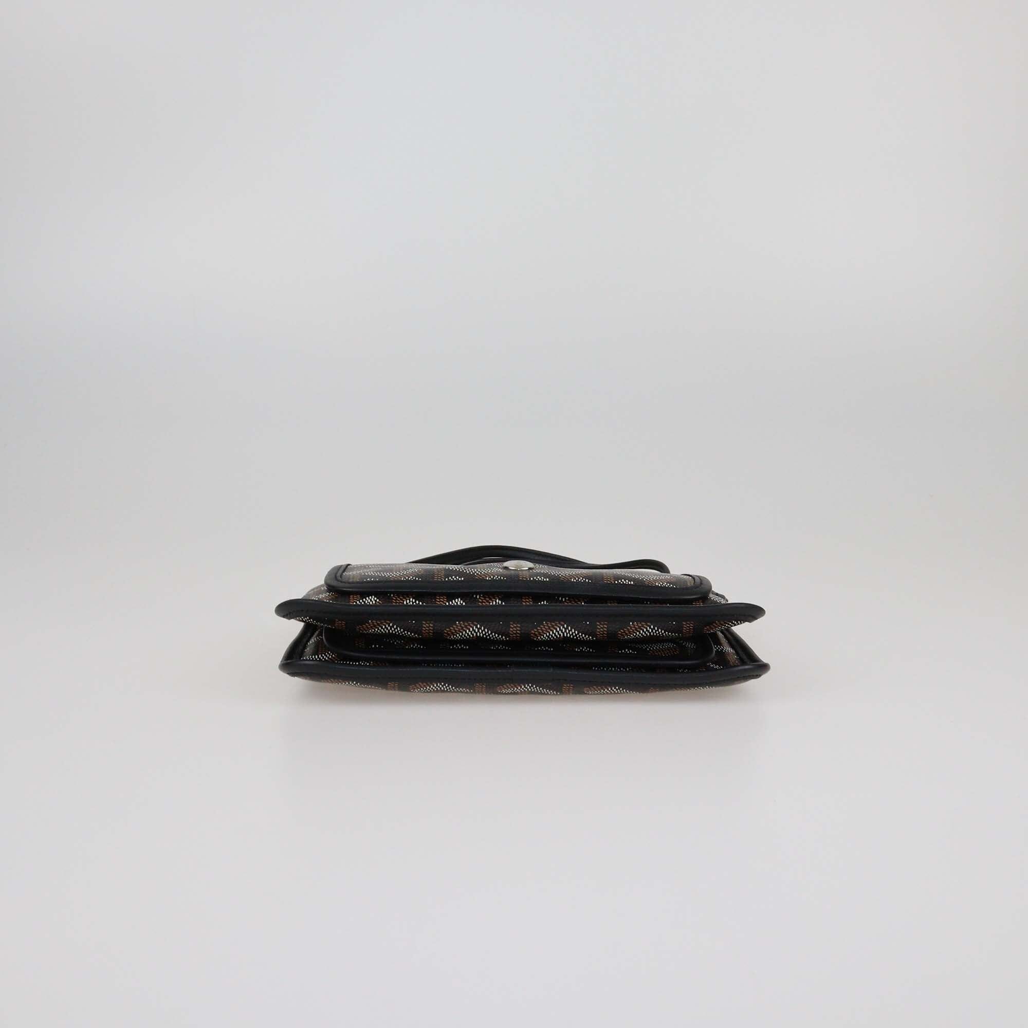 Goyard Black Goyardine Pocket Wallet Crossbody bag Womens Goyard