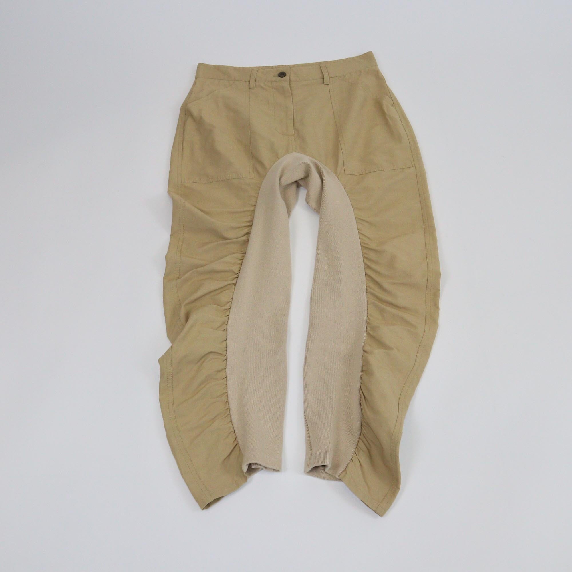 Stella McCartney Brown Ruched Trousers Womens Stella McCartney