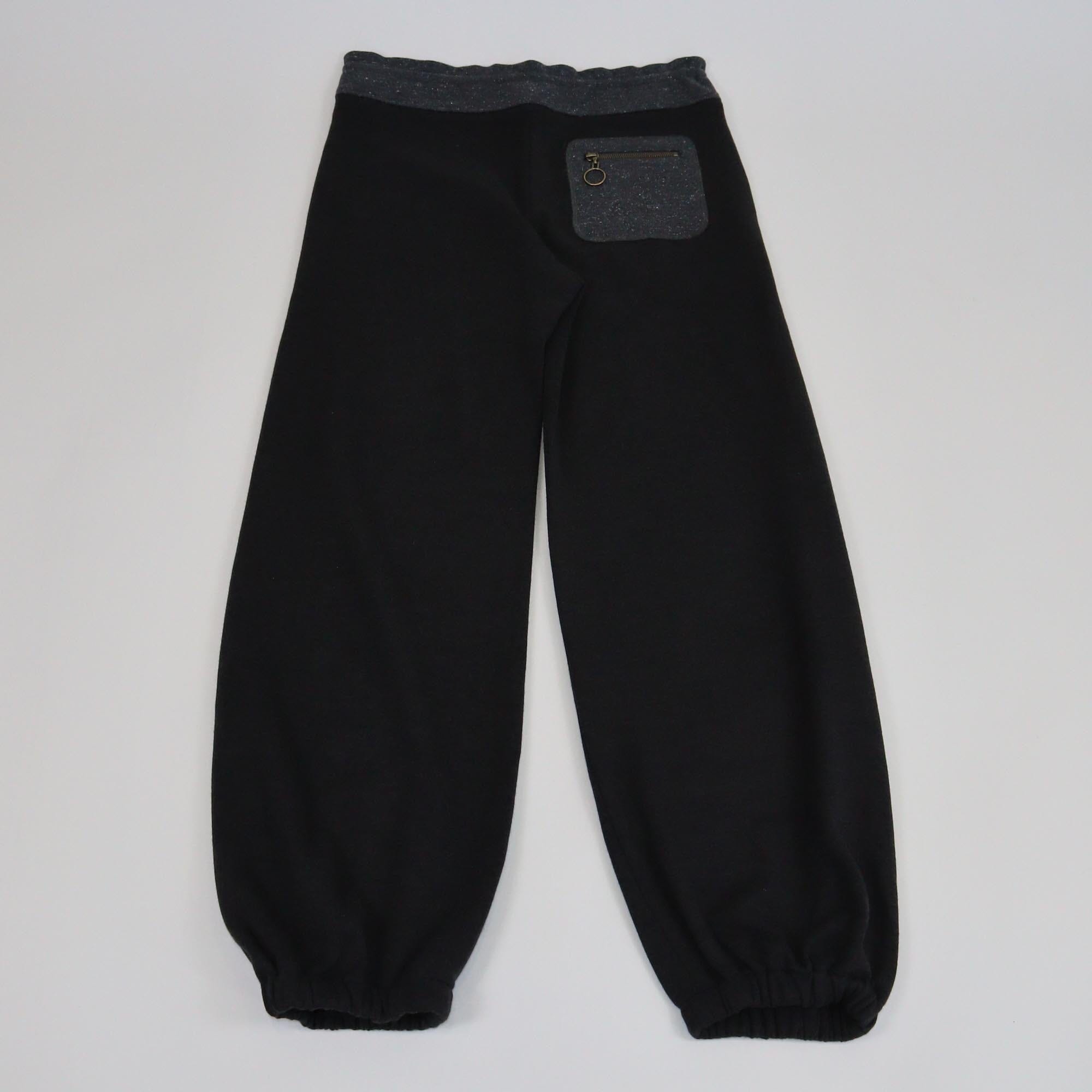 Balenciaga Black/Gray Drawstring Jogger Pants Womens Balenciaga