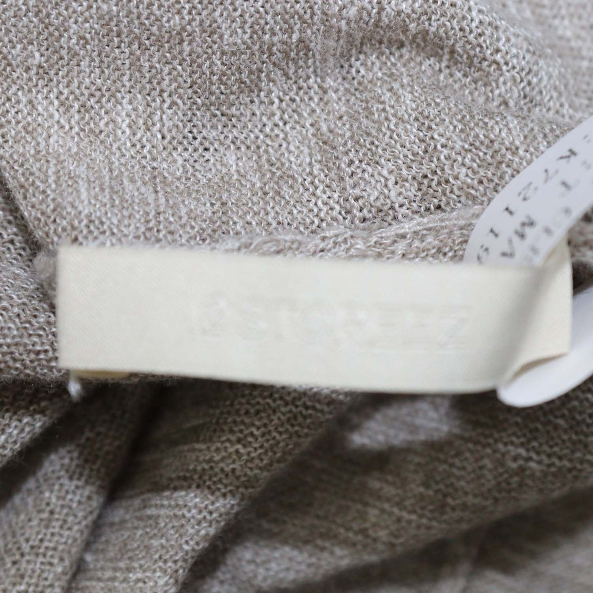 12 Storeez Beige Wool & Linen Blend Stratum Long Coat